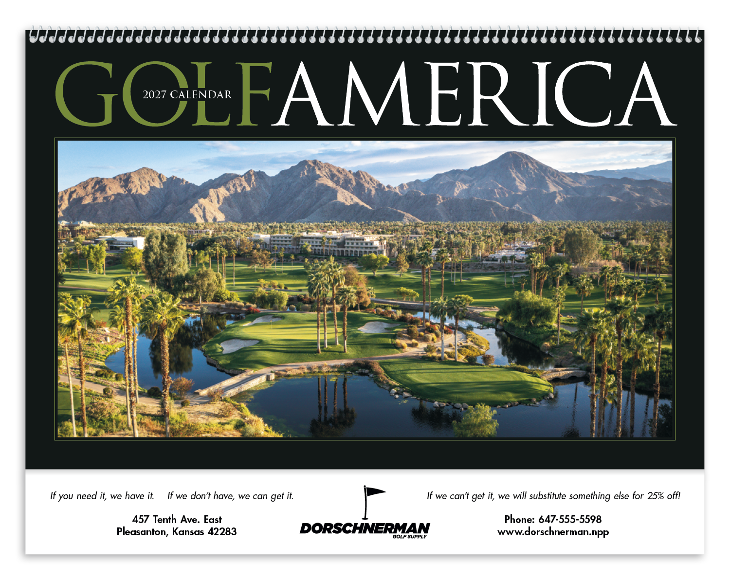 Triumph® Calendars Golf America Calendar 34