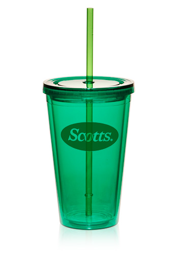 16 oz. Double Wall Acrylic Tumblers With Straws 3