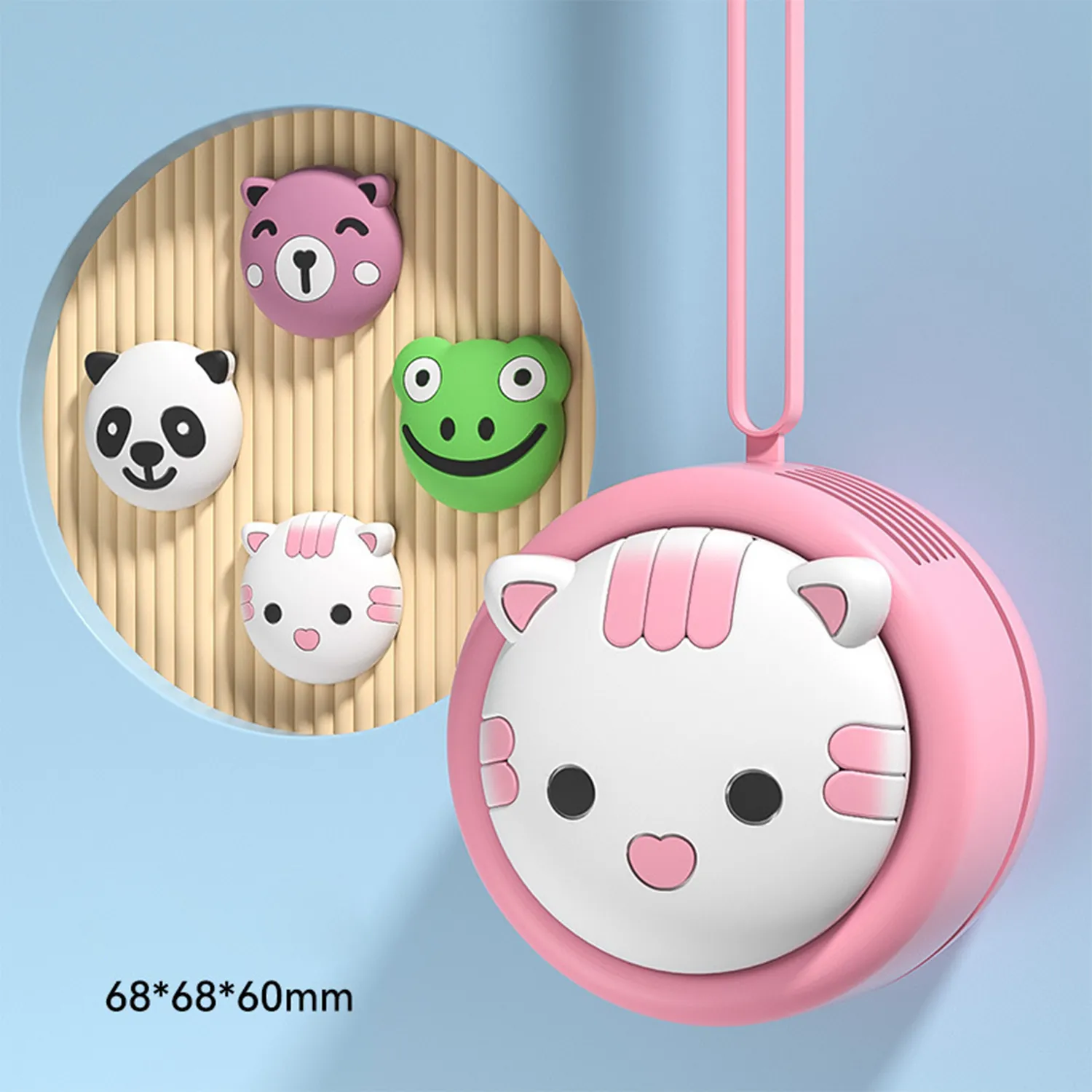 Cartoon USB charging silent fan 5