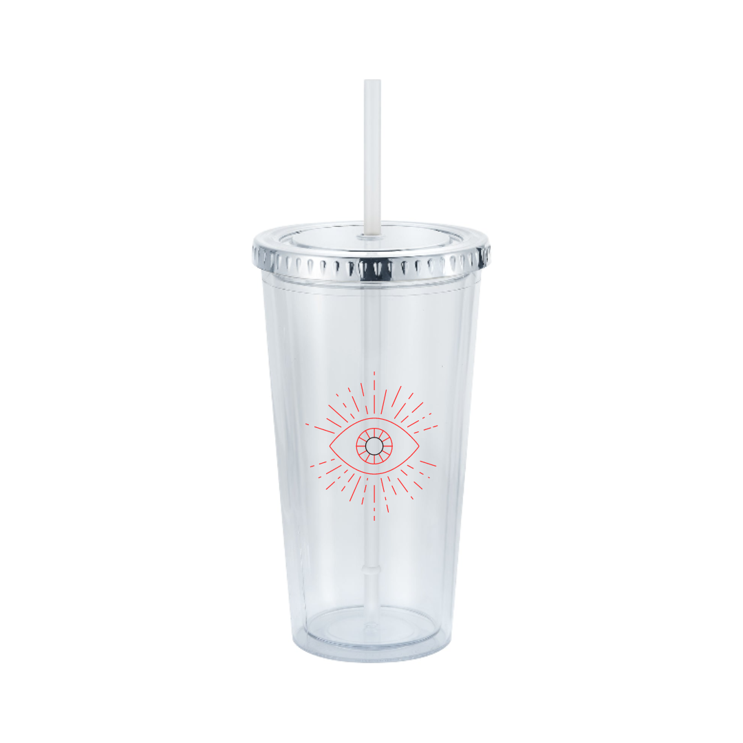 20 oz Venti Slurpy Clear with Solid Lid Tumbler 24