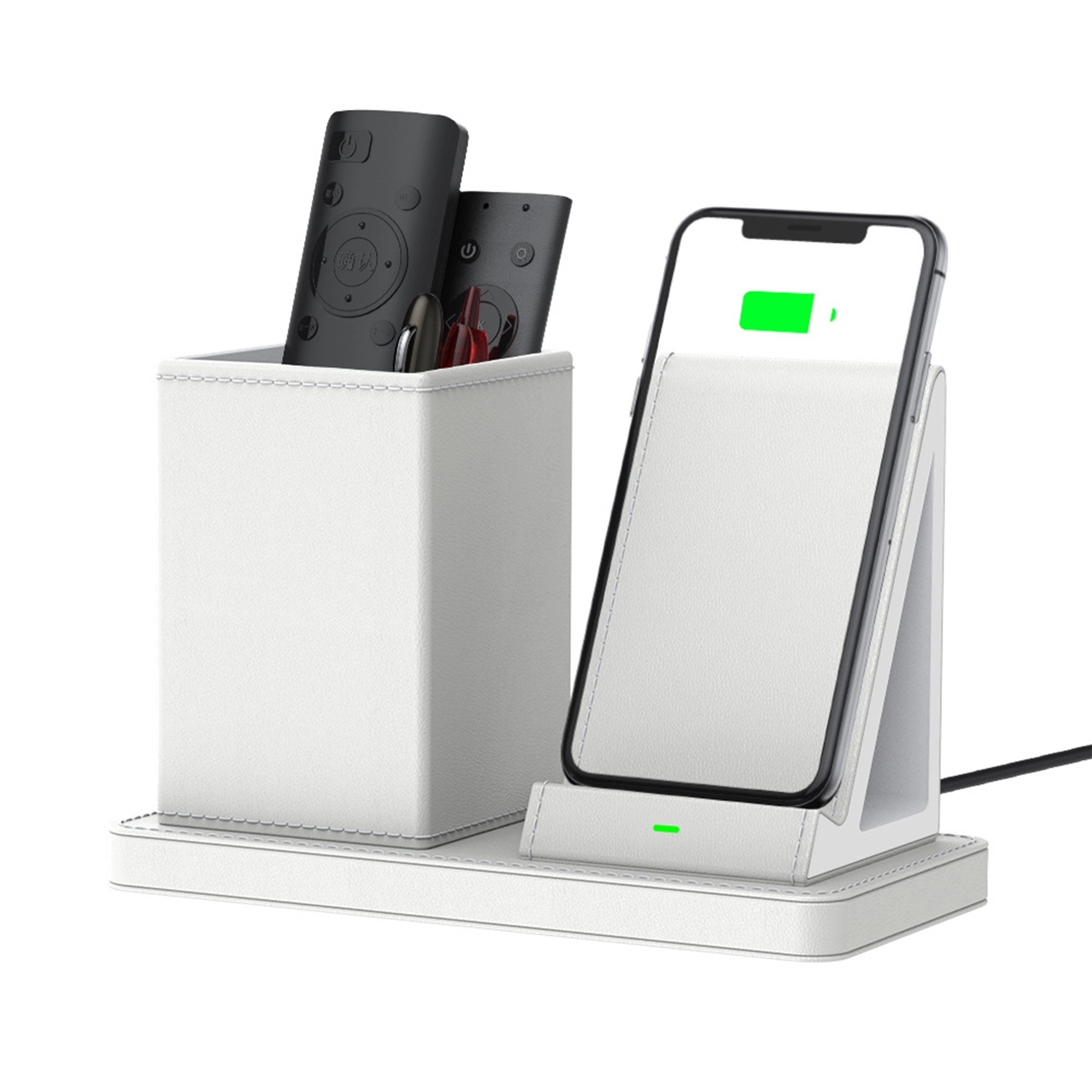 Wireless Charging 2 In 1 Charger Desktop Organizer Pen Holde 6