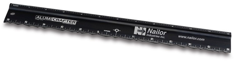 12" ALUMICRAFTER Deckled-Edge Ruler & Straight Edge Cutting tool 7