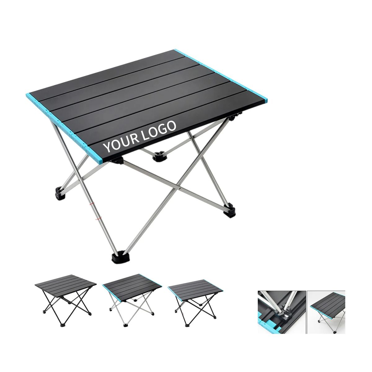 Durable Aluminum Folding Table for Beach and Outdoor Use 2
