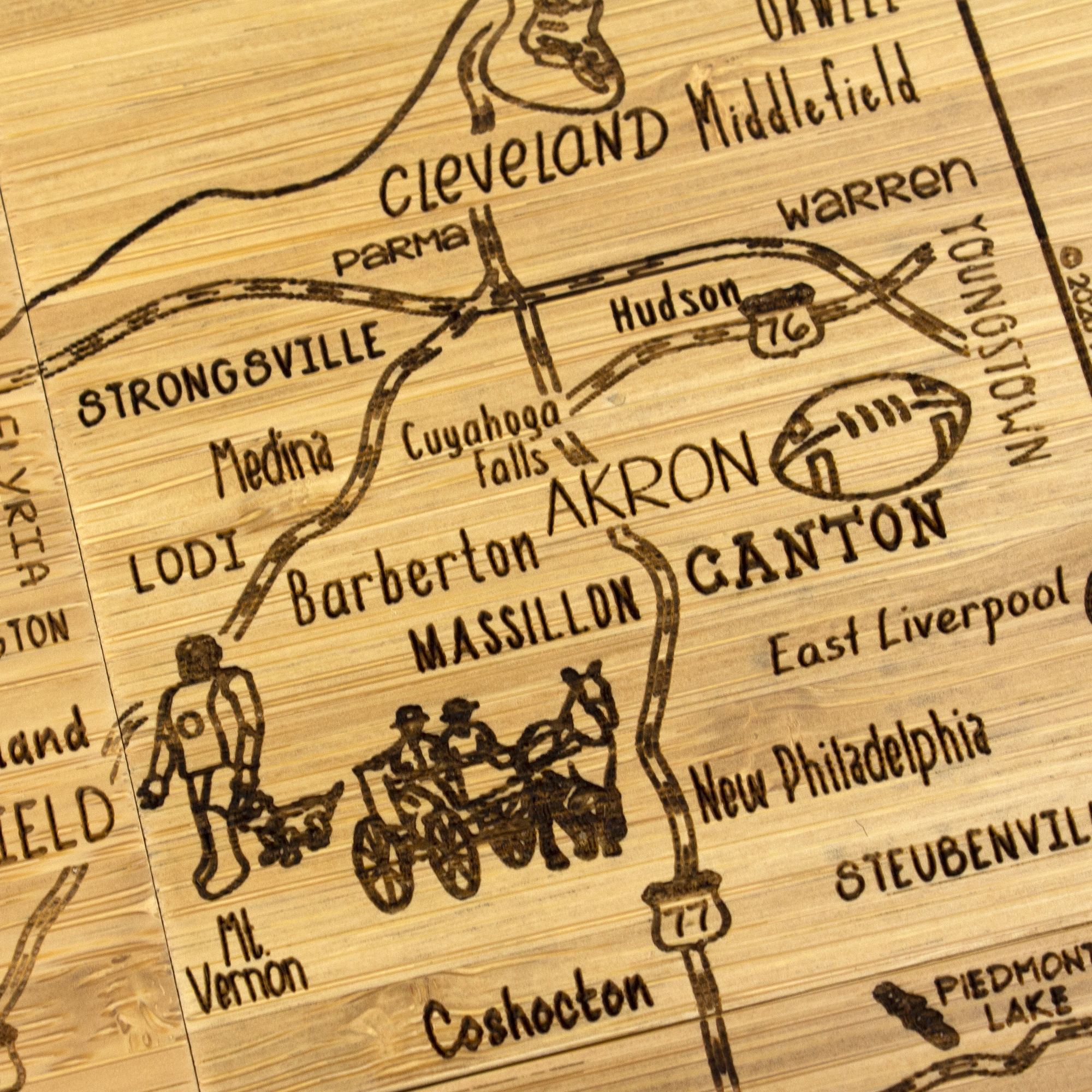 Ohio Puzzle Coaster Set 9