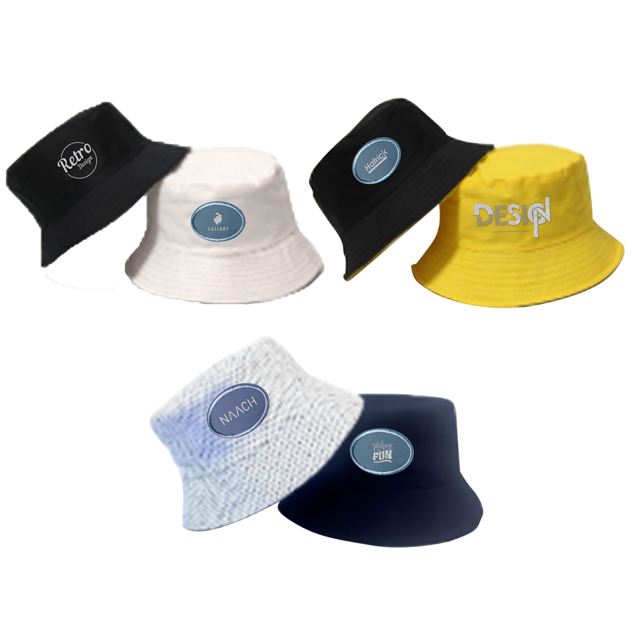 Rush - Reversible Cotton Bucket Hat - 3 Color Options 5