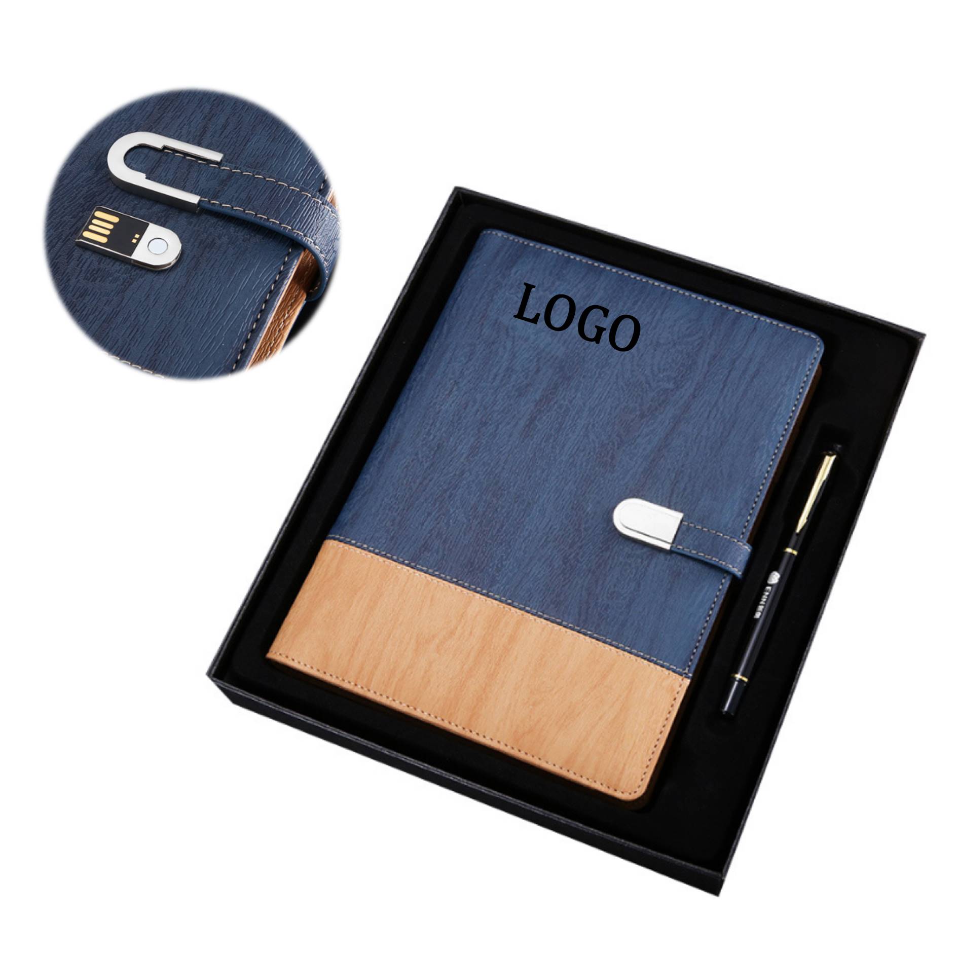 Notebook w/Power Bank & Flash Drive/Pen Gift Set 3