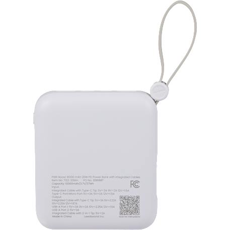PWR Boost 10000 mAh 20W PD Power Bank w/ Cables 8