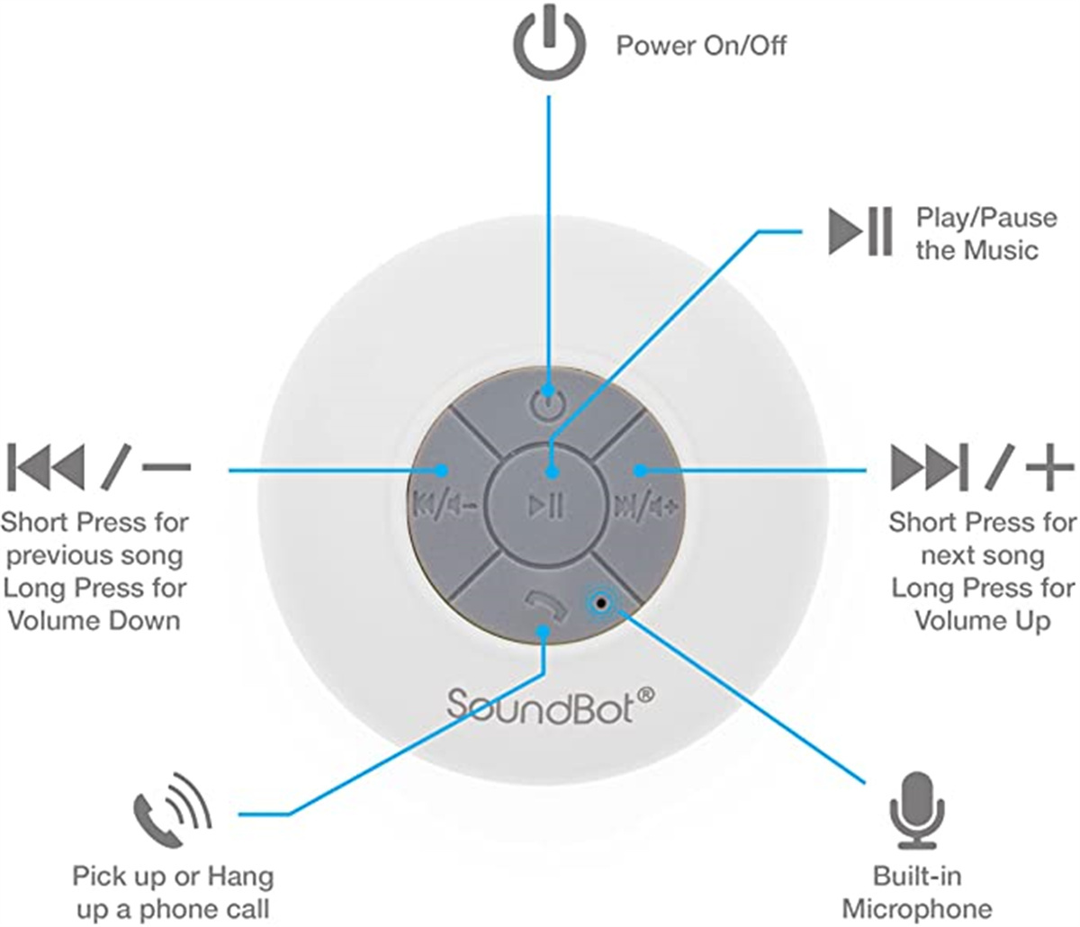 Water Resistant Bluetooth 4.0 Shower Speaker 1