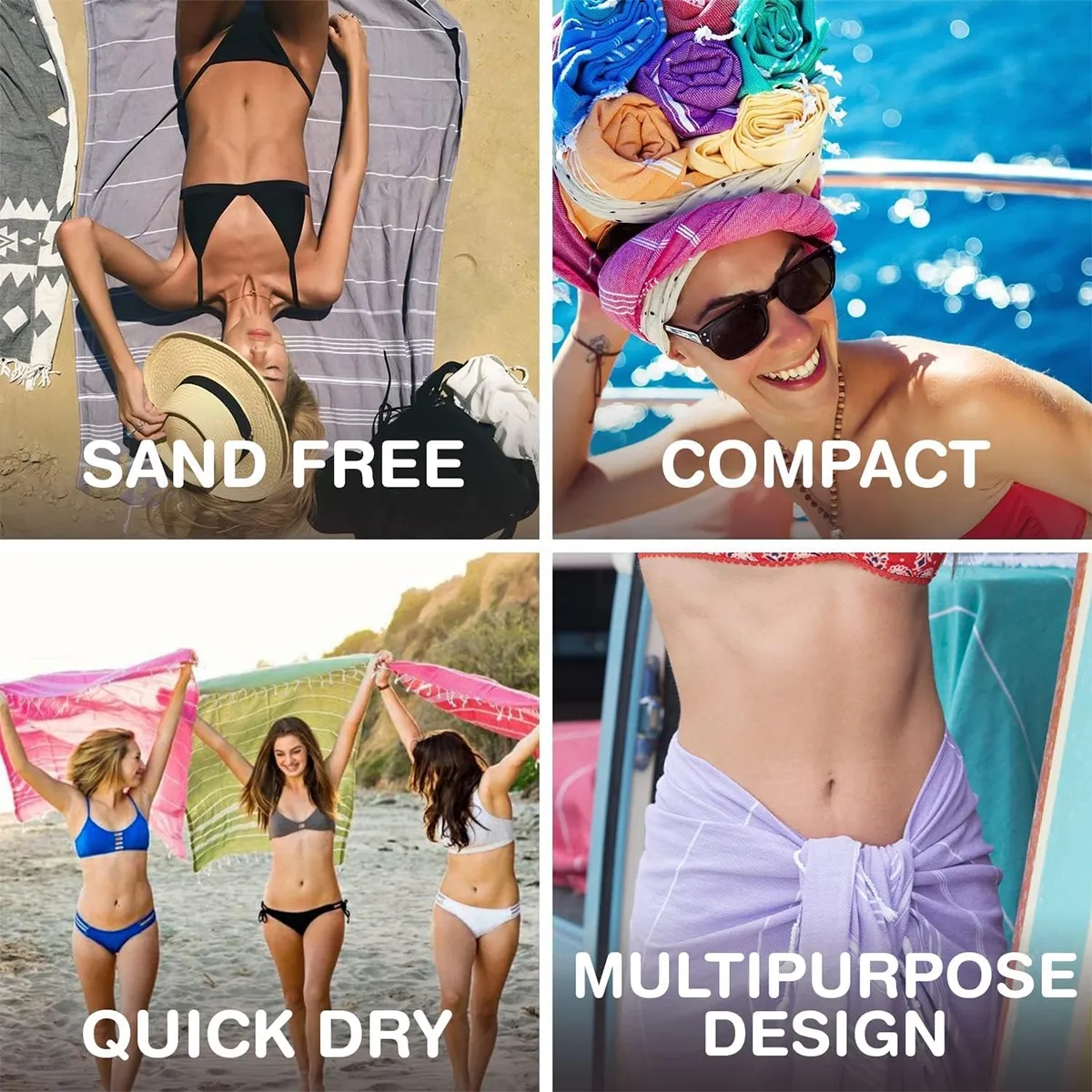 Customized Turkish Quick Dry Oversized Beach Towel 4