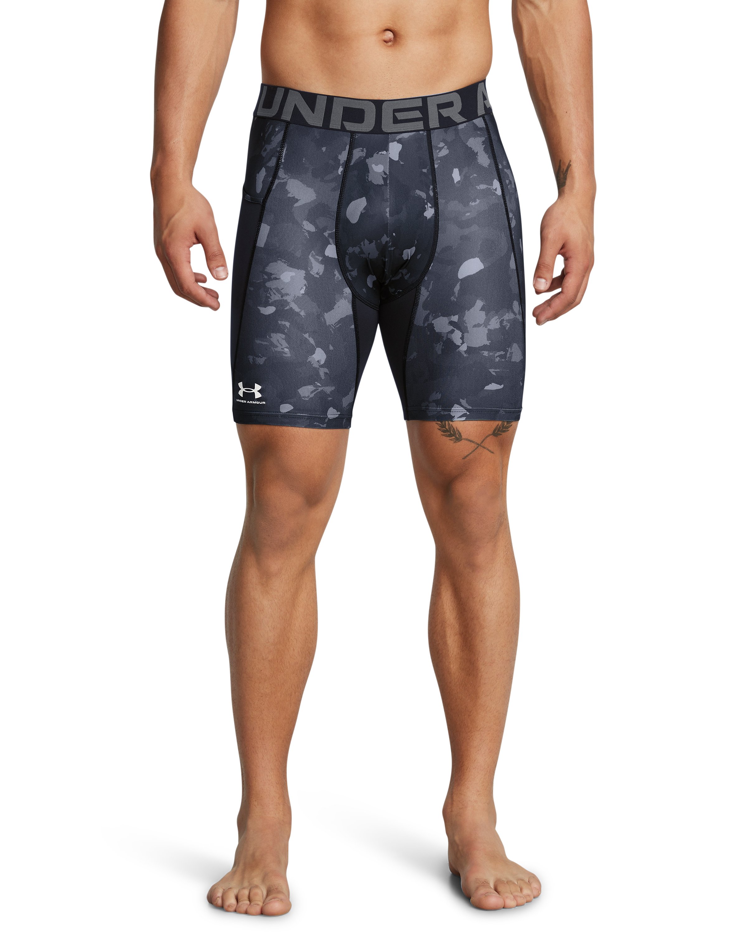 HeatGear Printed Men's 6 Compression Shorts 1