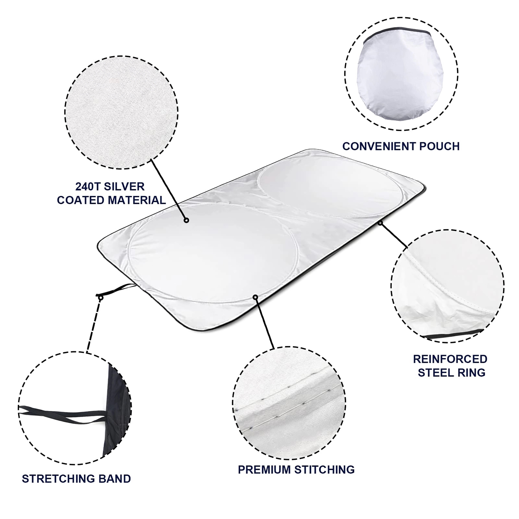 Foldable Car Sunshade Protector Cover 3