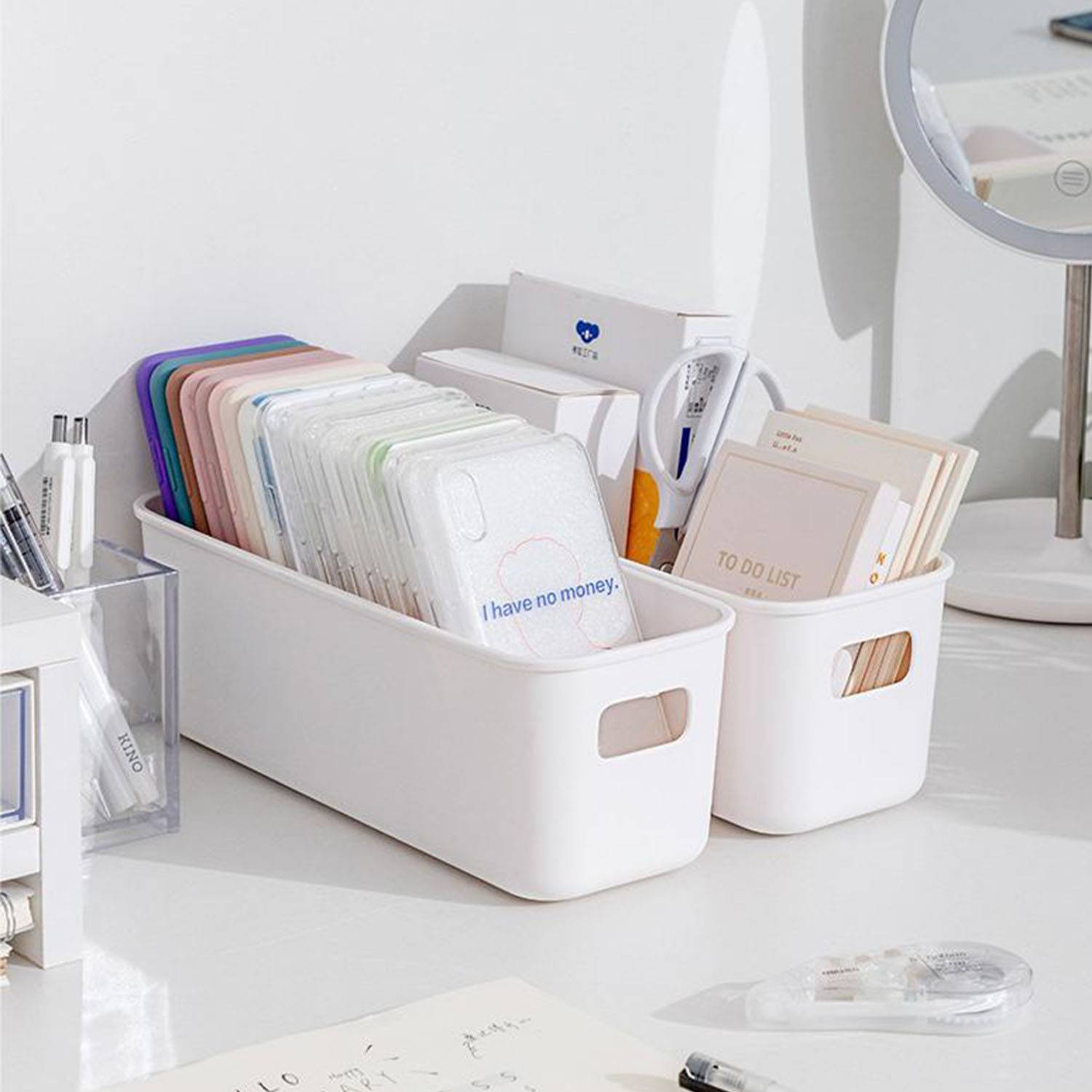 White Plastic Storage Box 7