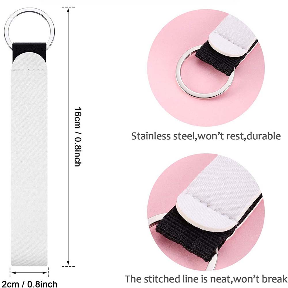 Fashionable Diving Material White Keychain 3