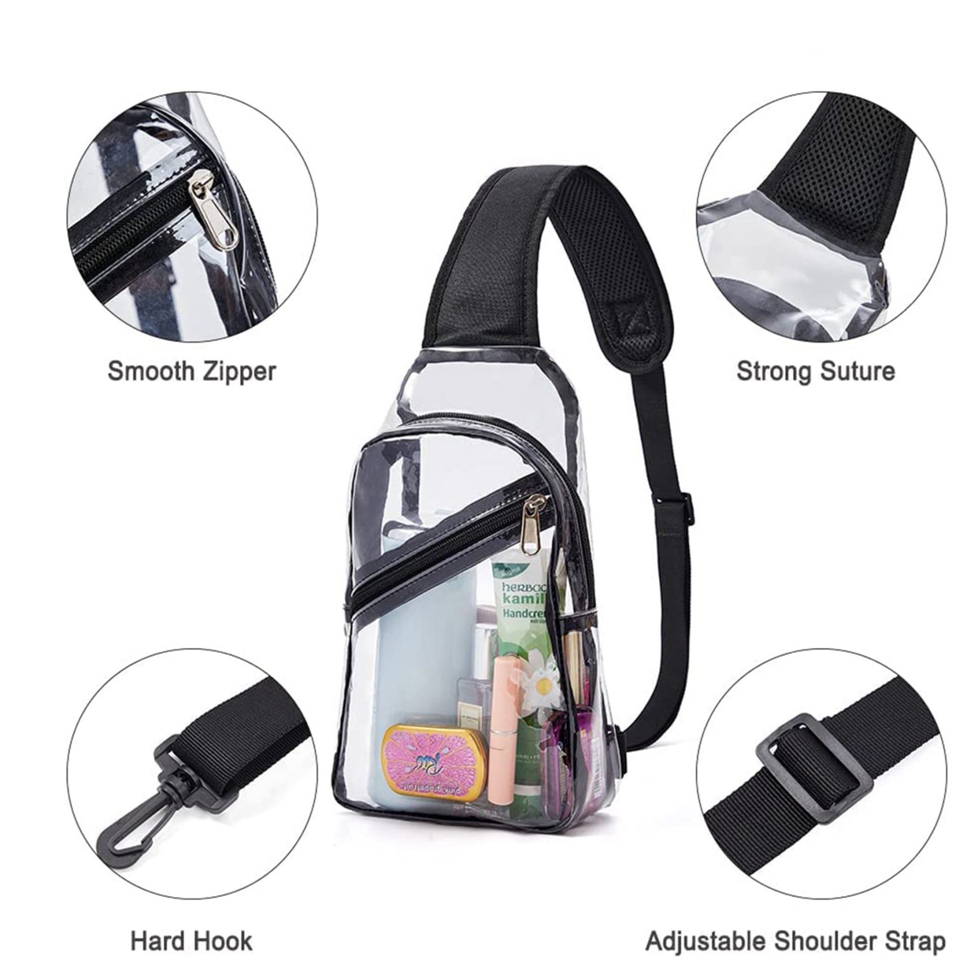 Pvc Fitness Waterproof Sports Shoulder Chest Bag 2