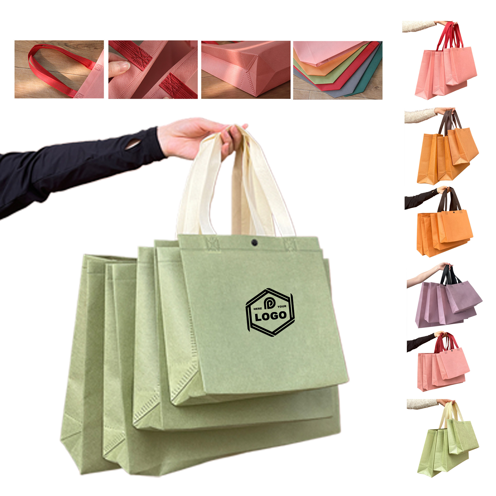 Fashionable Nonwoven Tote Bag 1