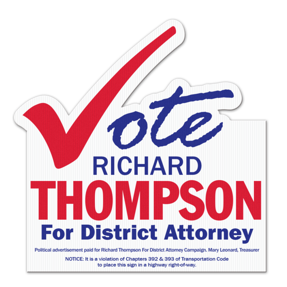 Vote Sign Yard Sign, Screen Printed