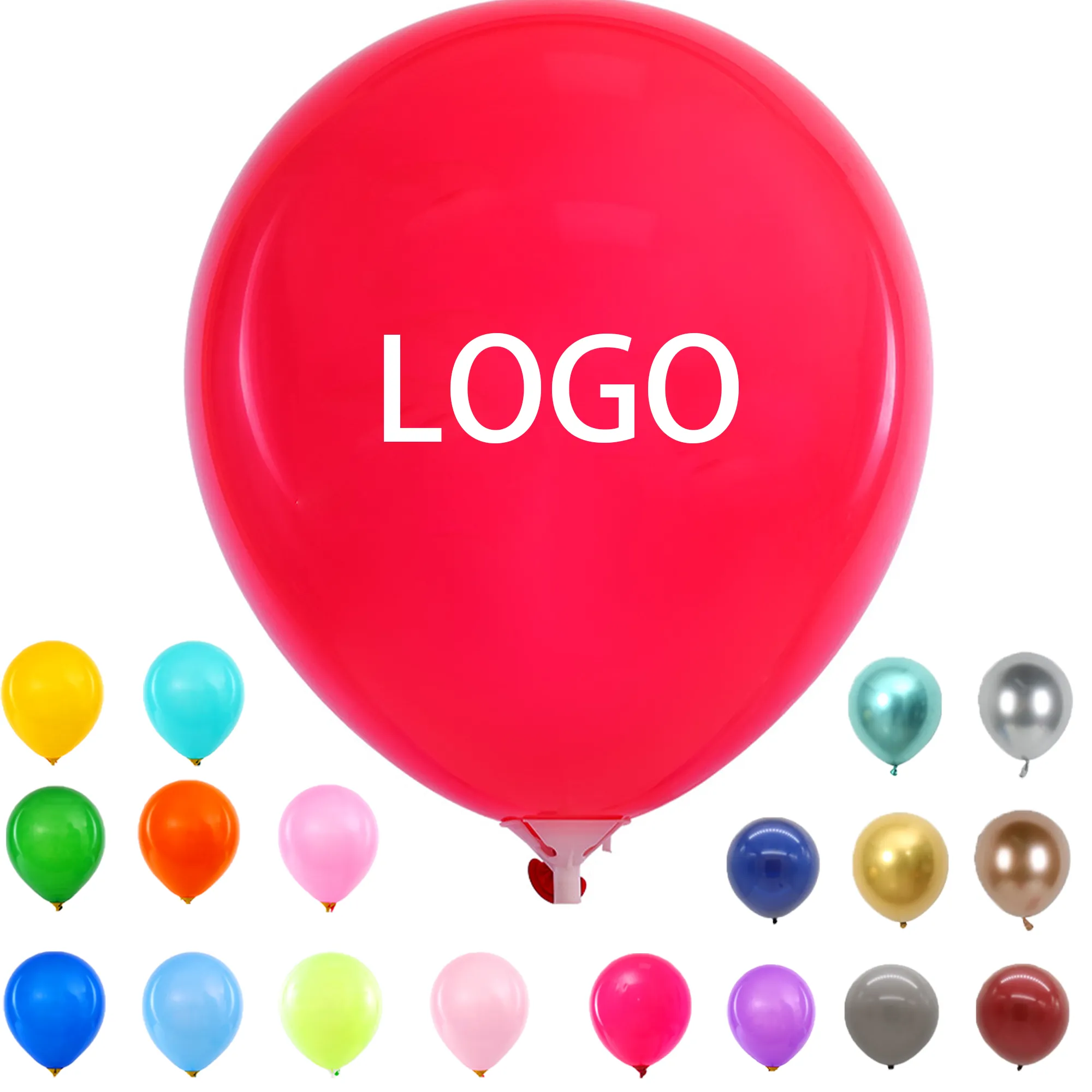 Multi-Colored 10-Inch Round Balloon 1