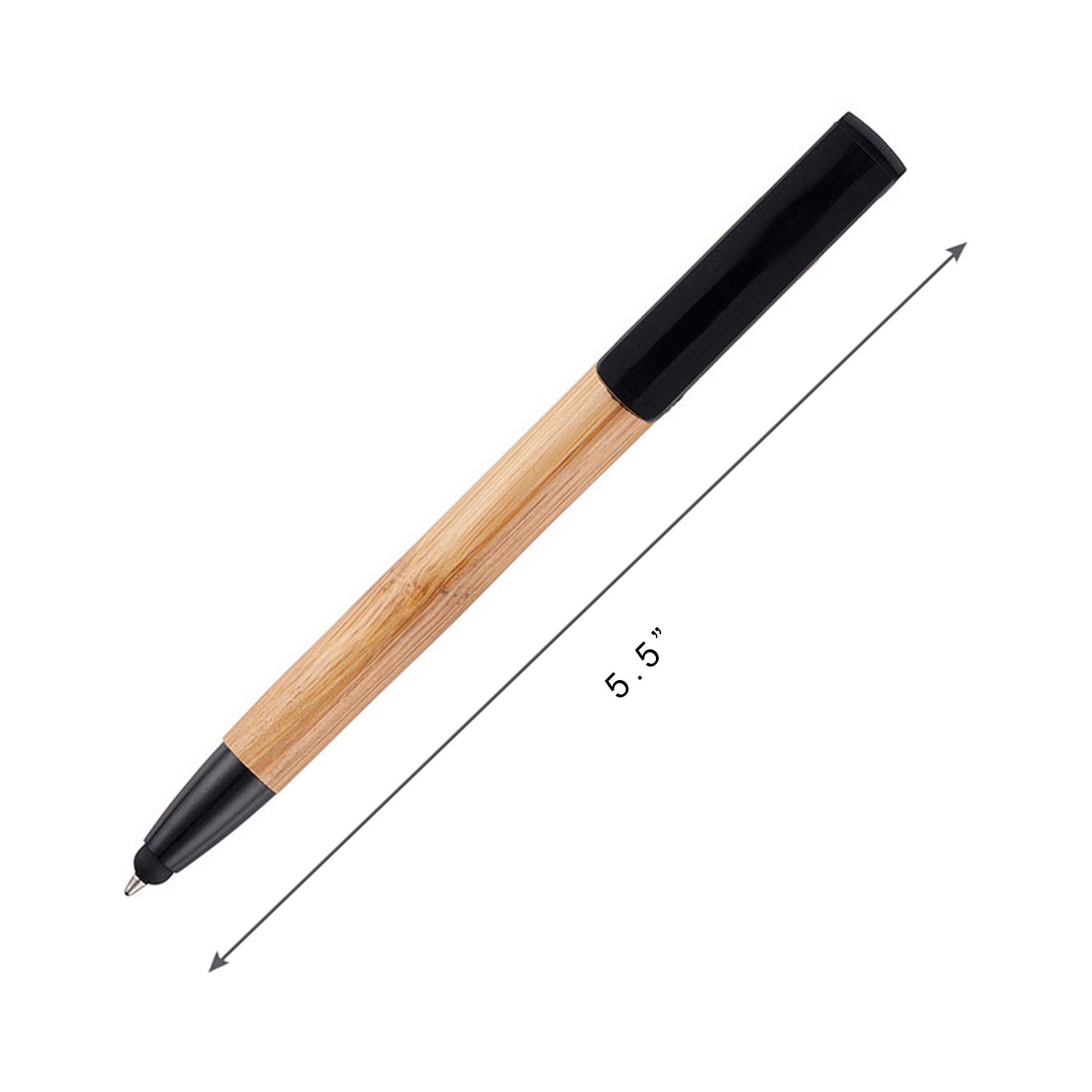 3-in-1 Bamboo Stand Touch Ballpoint Pen 4