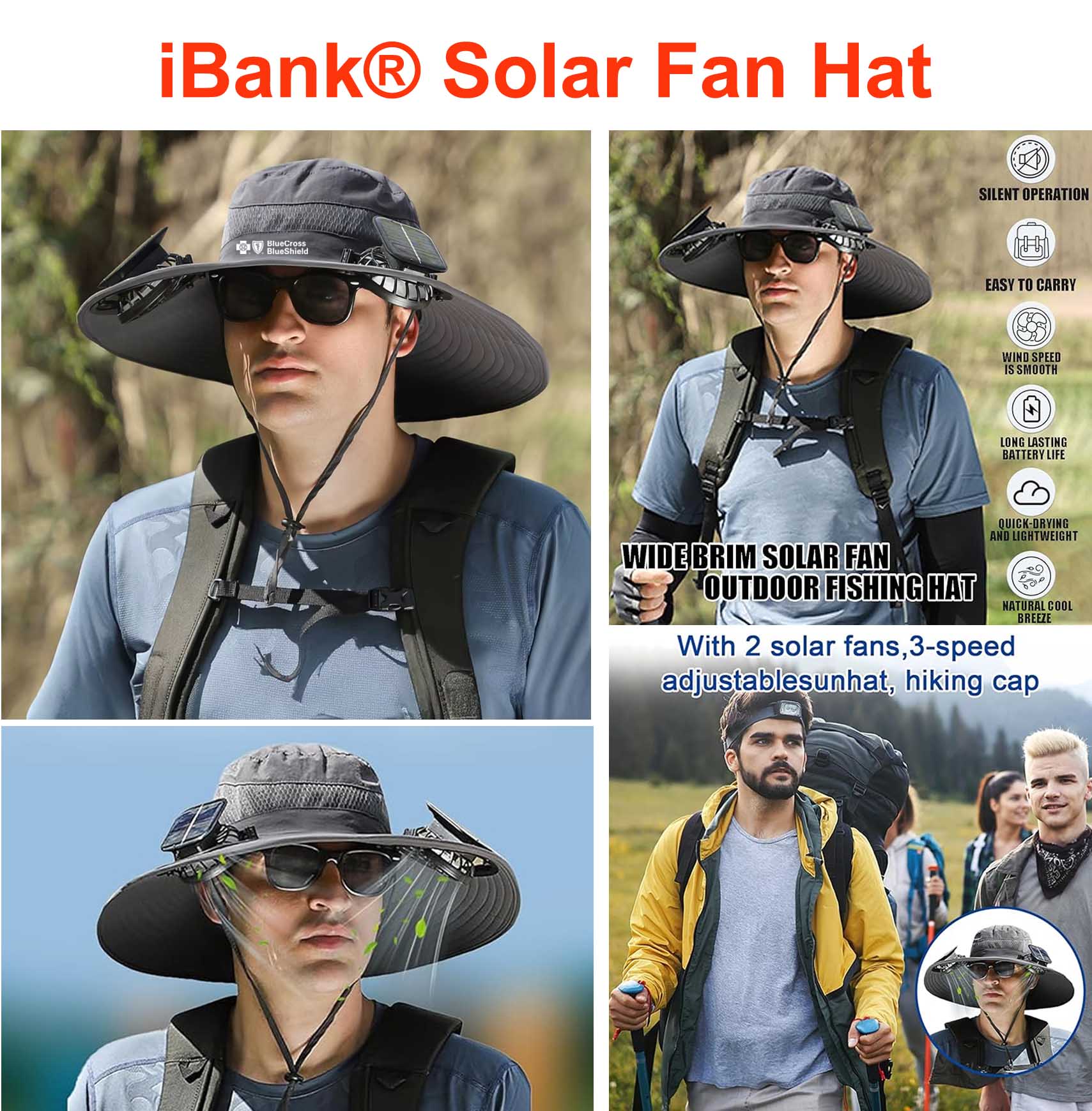 iBank ® Solar Fan Hat 2