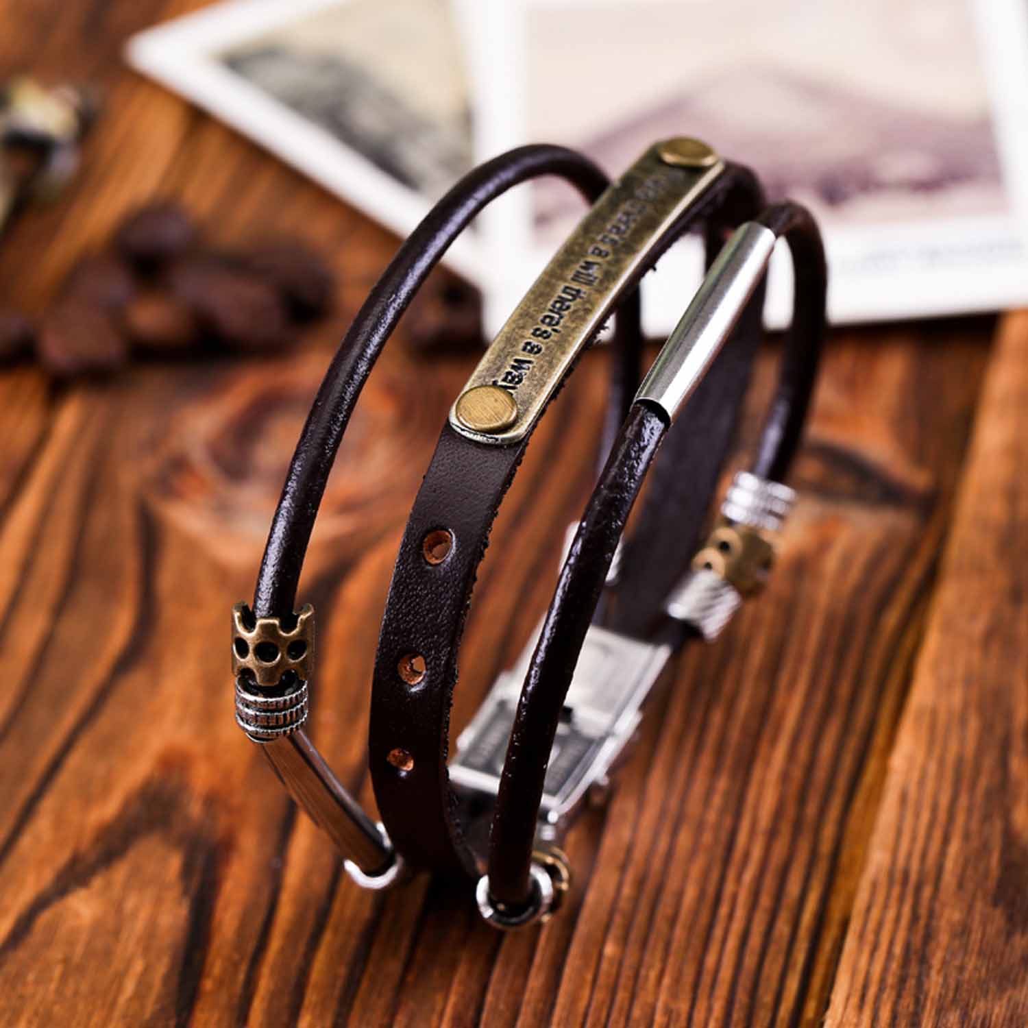 Trendy Leather Rope Bracelets 6