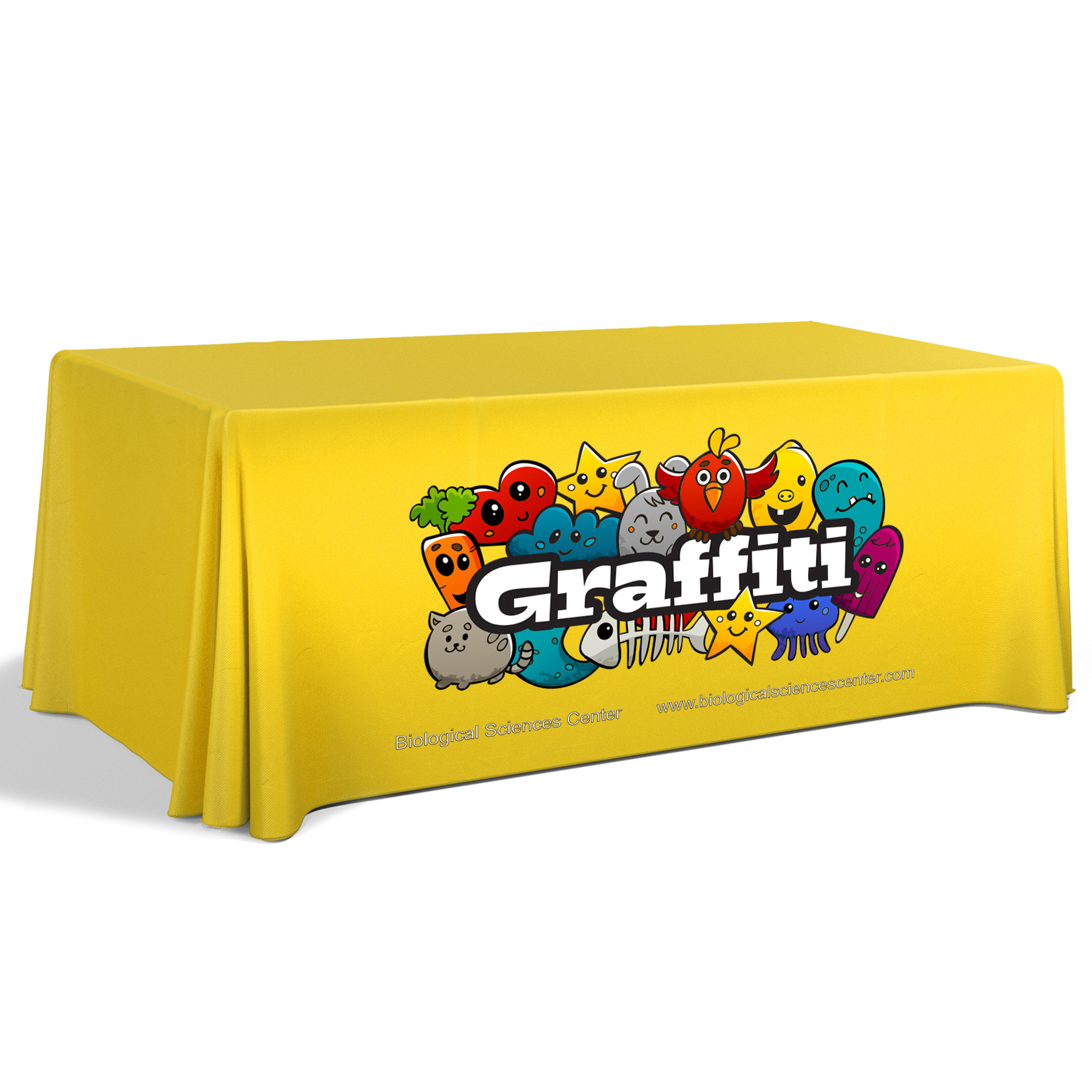 6' Premium Draped Standard Table Cover(Full Color Dye Sublimation) 24