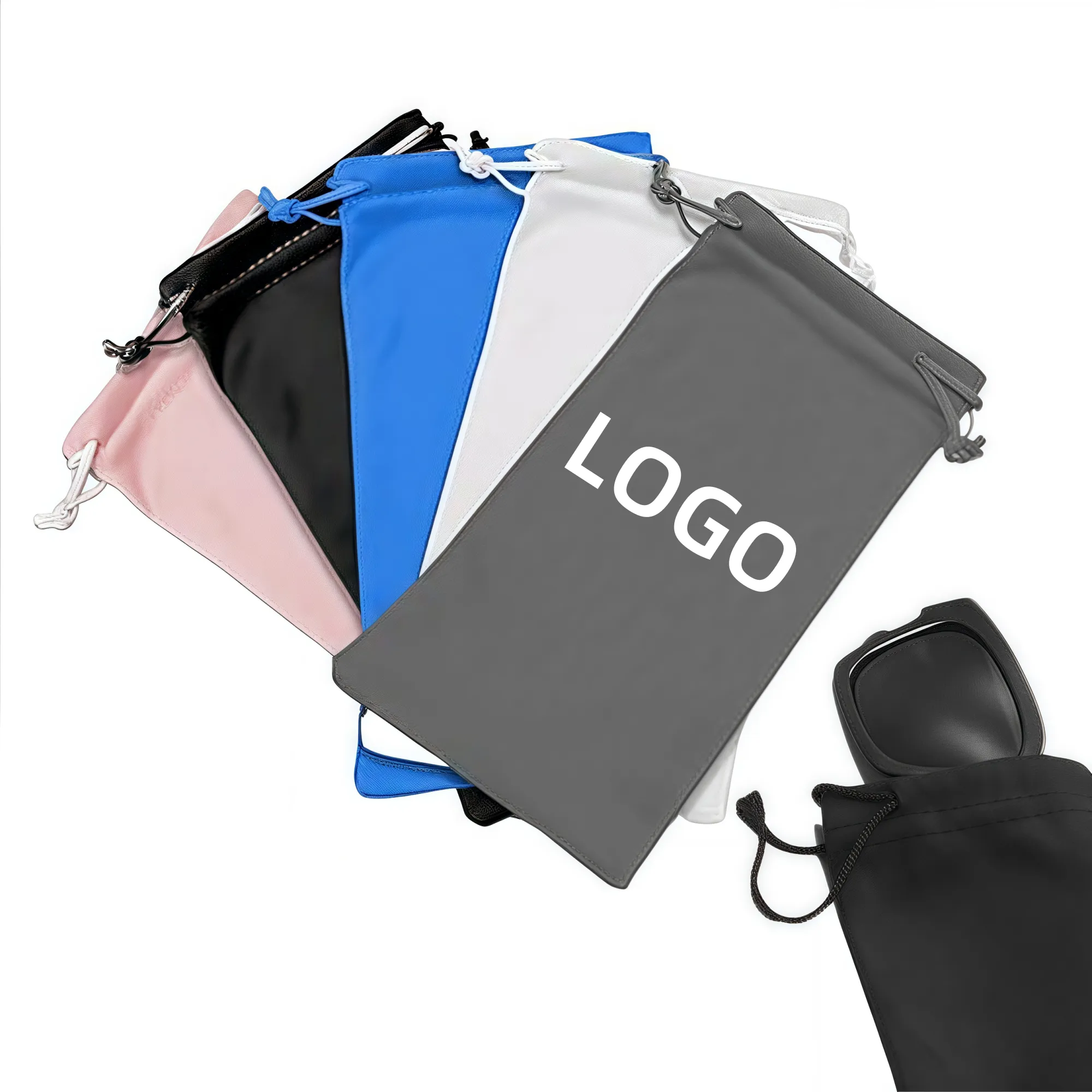 MOQ Microfiber Eyeglass Pouch Eyewear Protective Sleeve 2