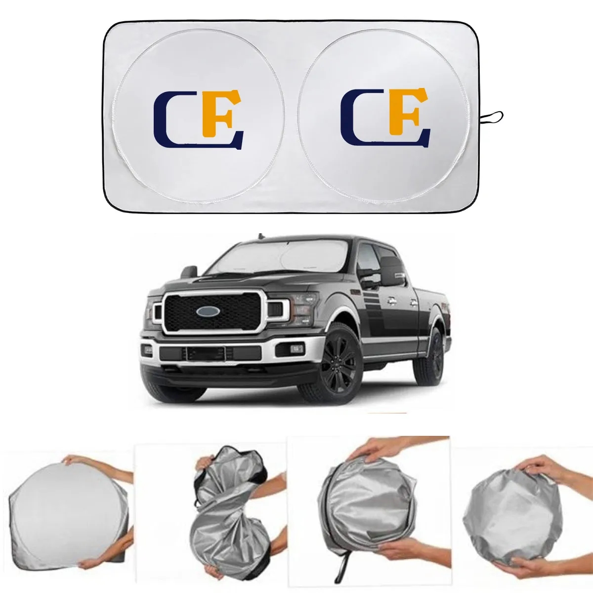 Automotive Square Sun Shade 2