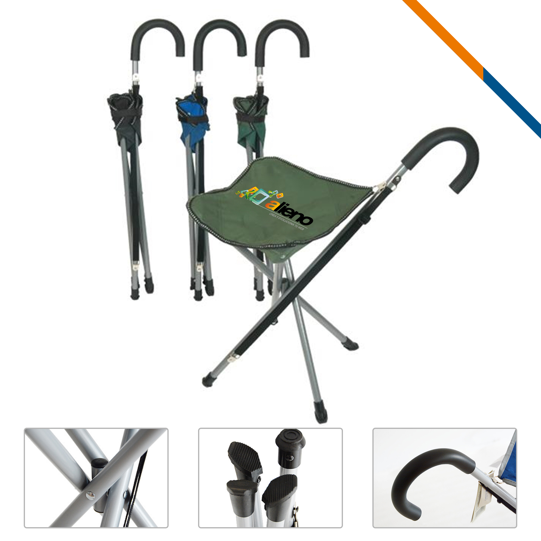 Capta Foldable Cane Chair 2