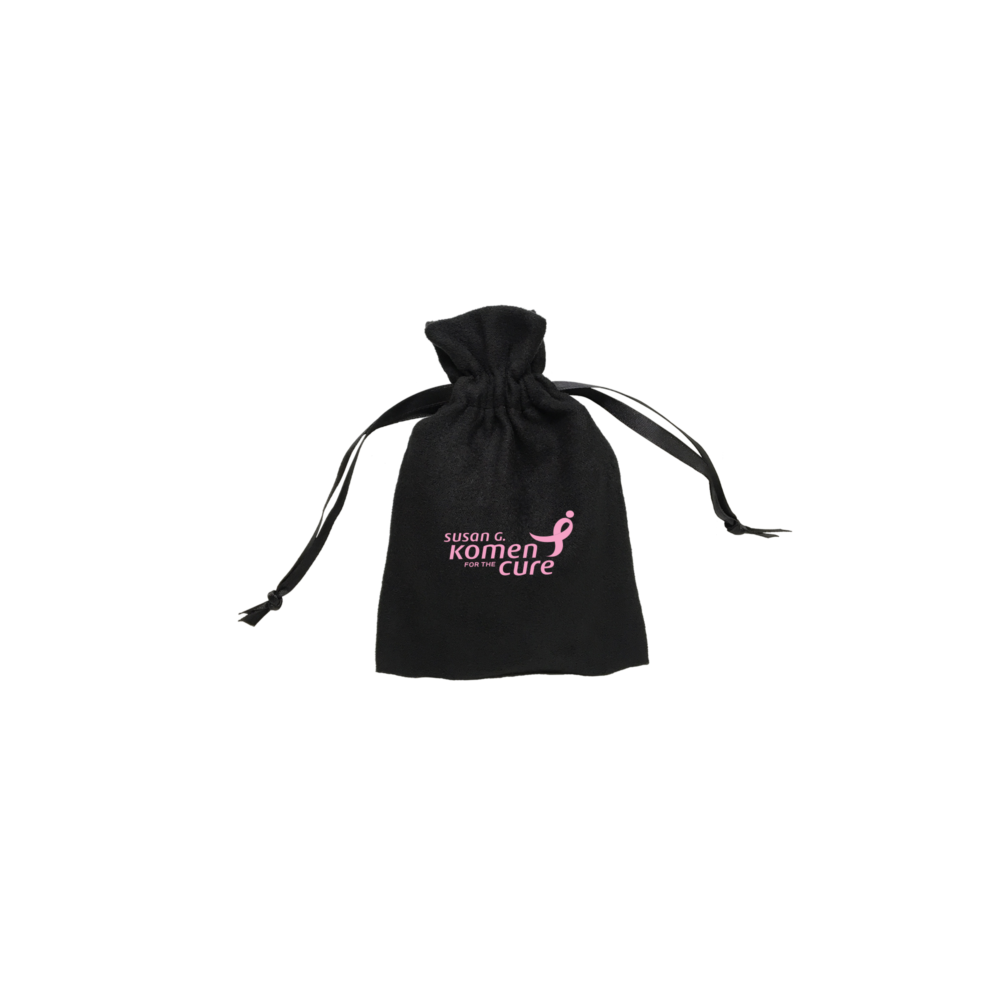 Small Faux Suede Drawstring Pouch 1