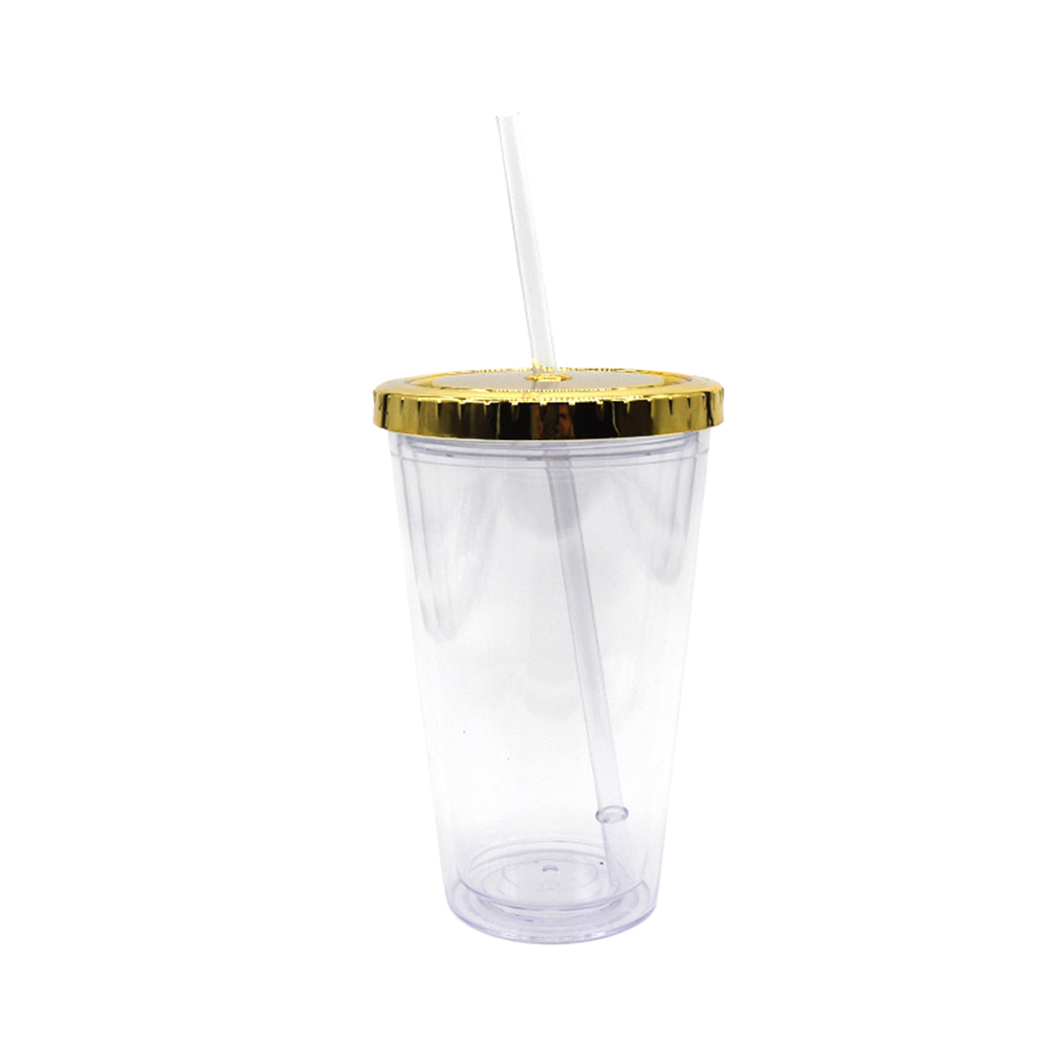 Portable 13-ounce double cup with straw 6