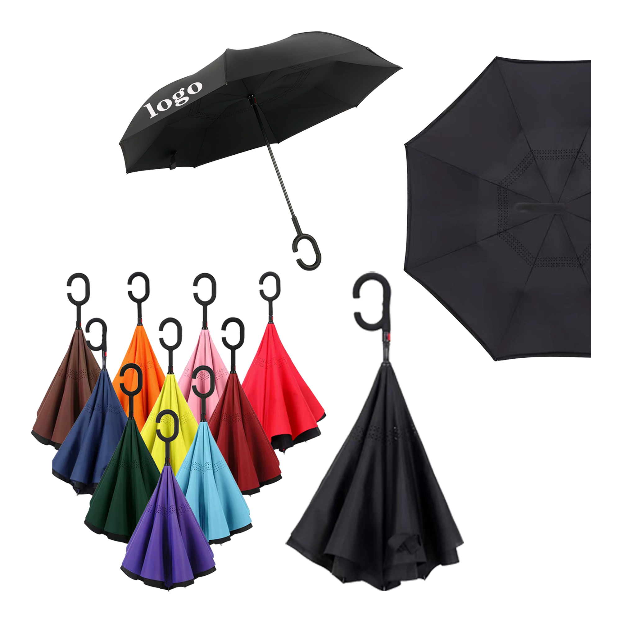 Rush Service Reversible Inverted Umbrella 1