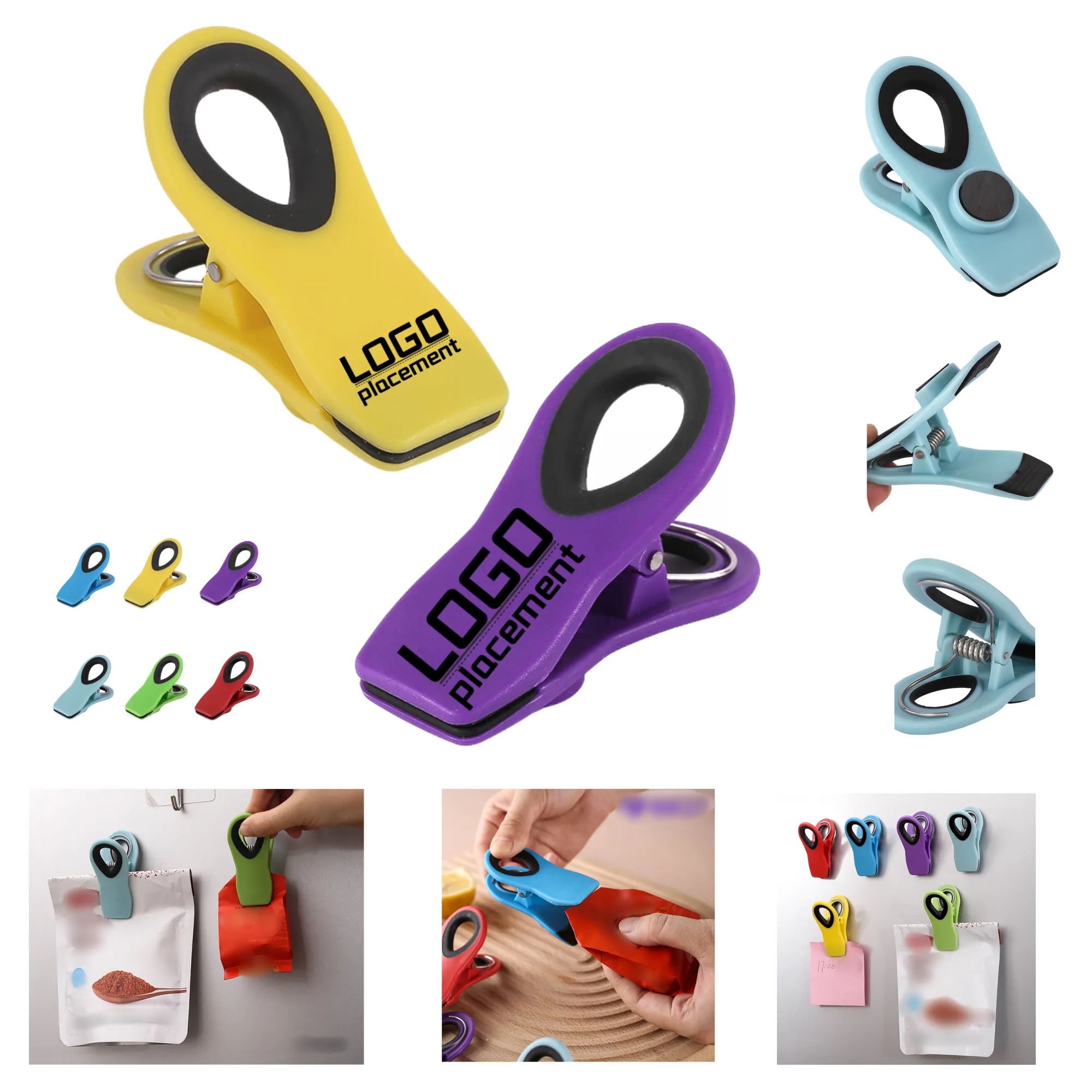 Food - Grade Snack Airtight Sealing Clips for Fridge Magnets