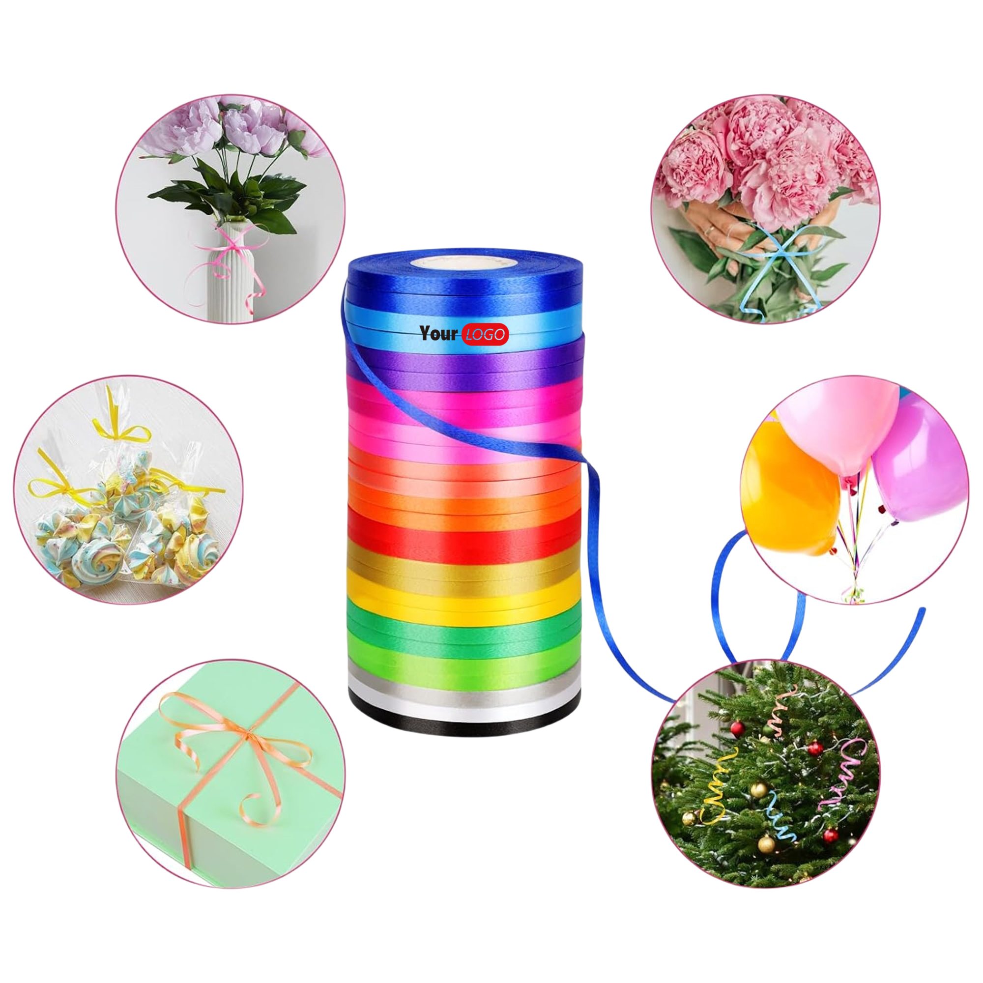 0.5" x 100 Yard Roll Satin Ribbon 1