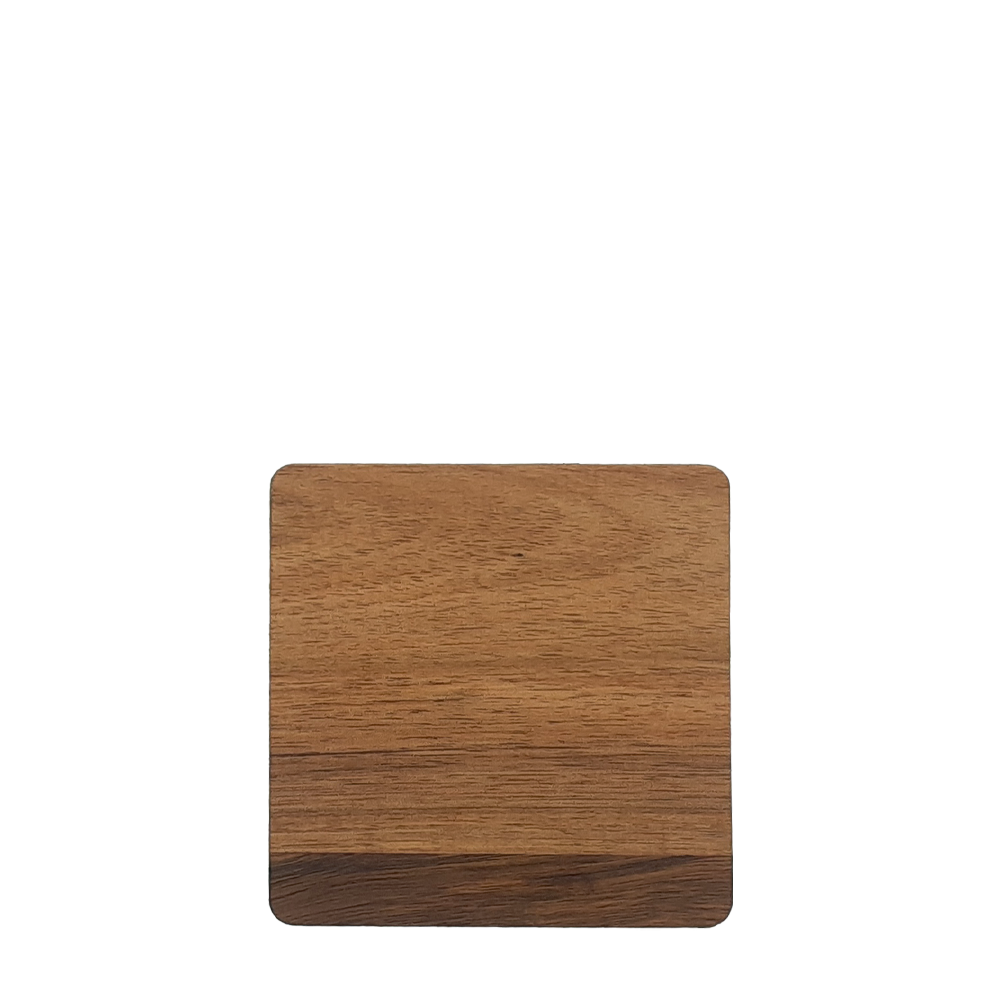 Acacia Wood Square Coaster Set