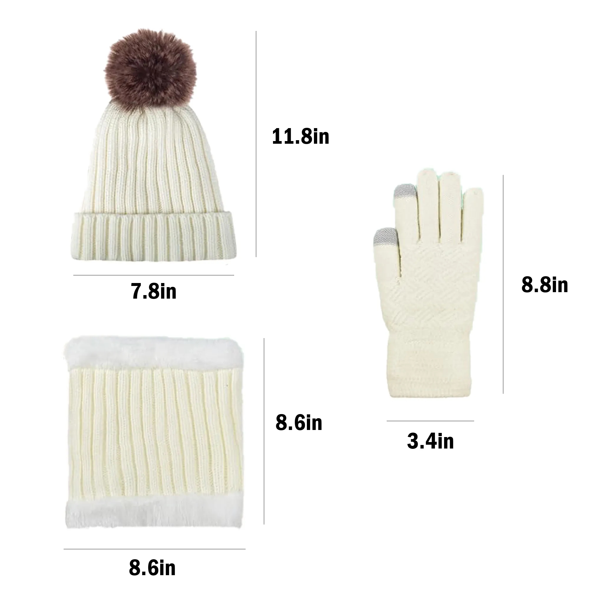 Winter Warmth Three-Piece Set MOQ 50sets 5