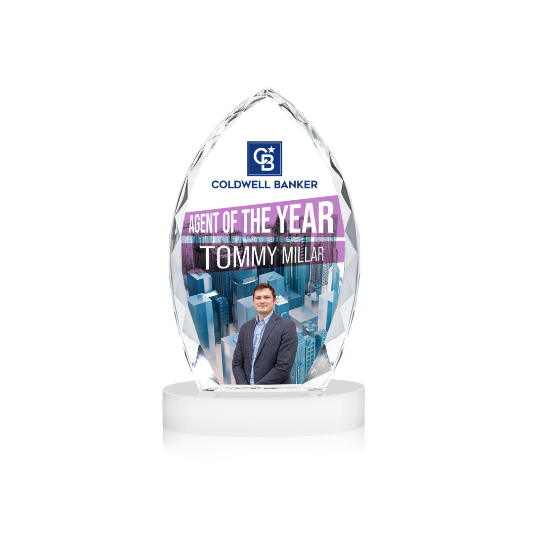 Wilton VividPrint™ Award on Alberton Base - White 2