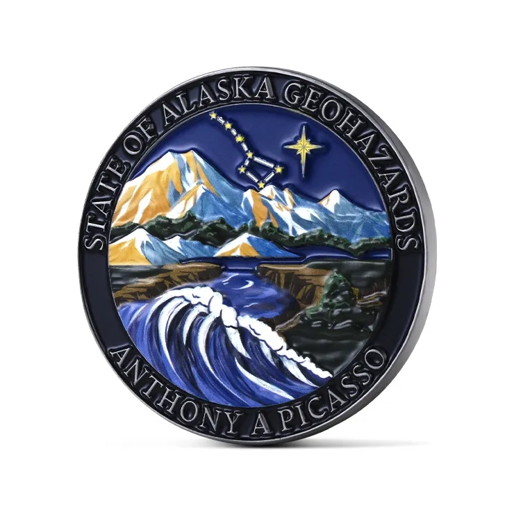 UV Printed 3D Challenge Coins 2 3