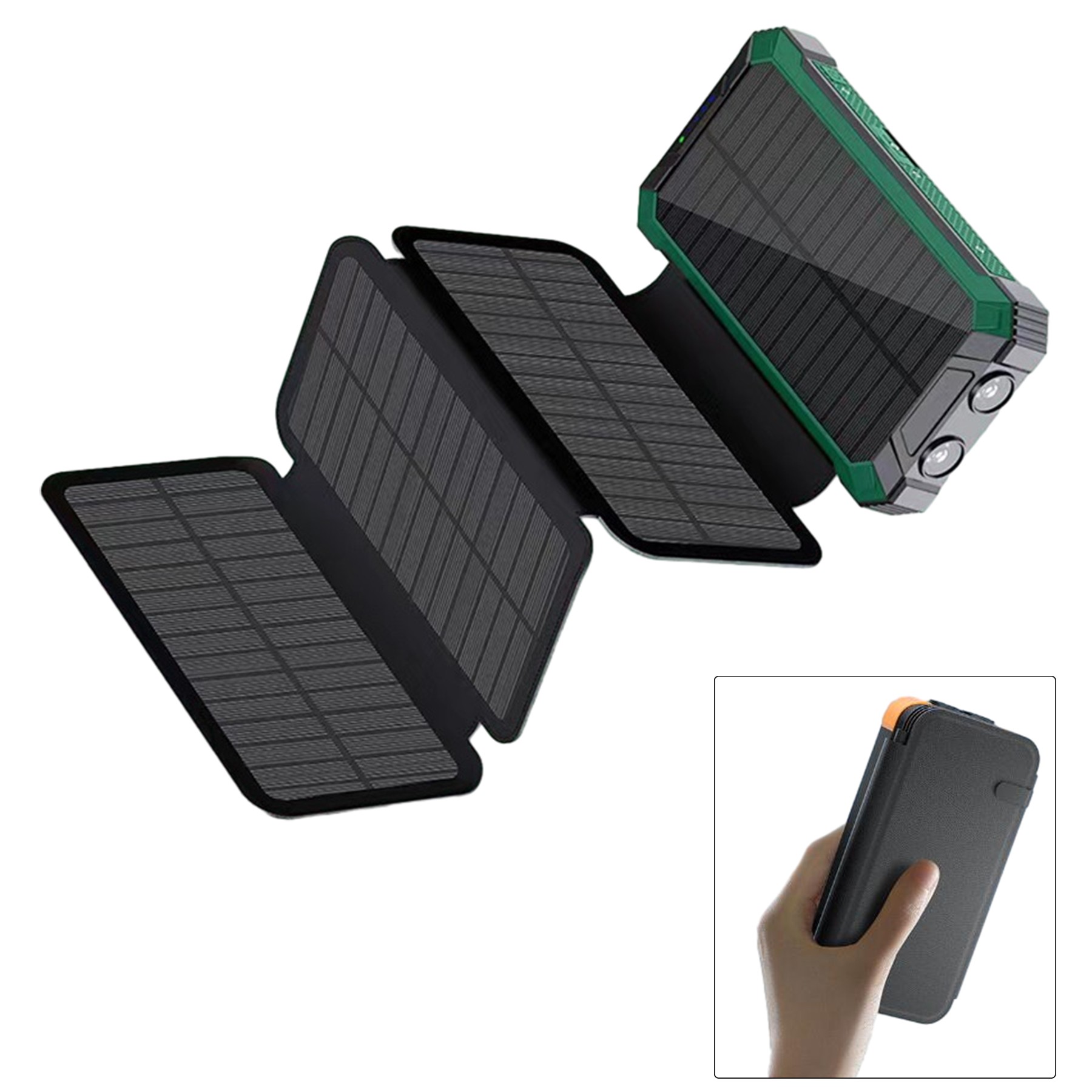 Four Panel High Capacity Foldable Solar Power Bank(20000Mah) 5