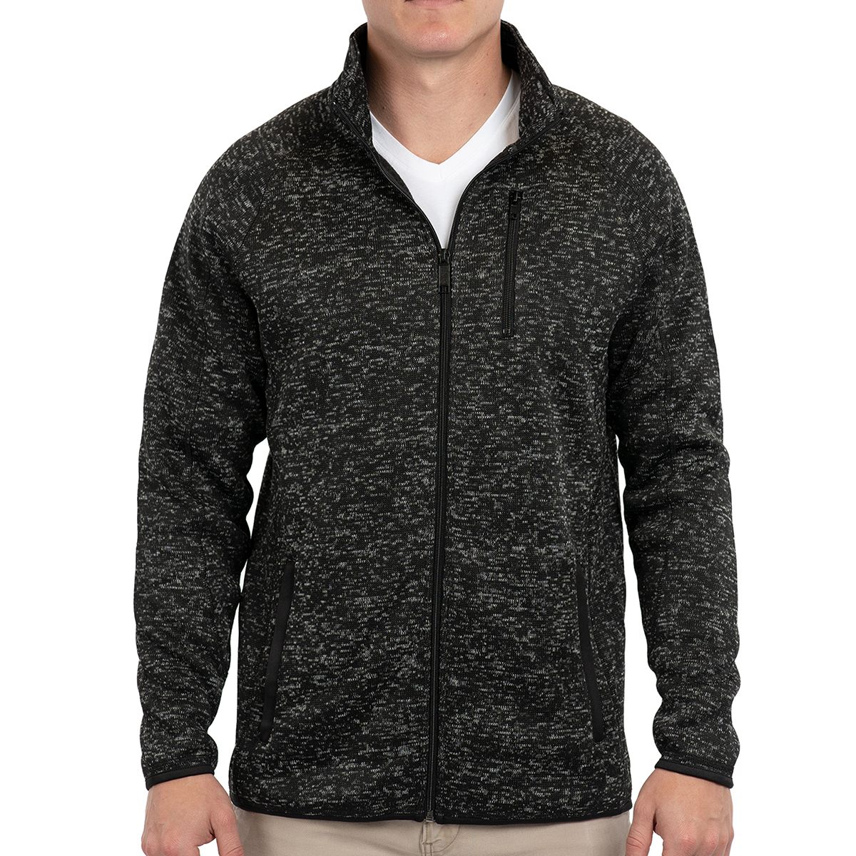 Burnside Men's Sweater Knit Jacket 3