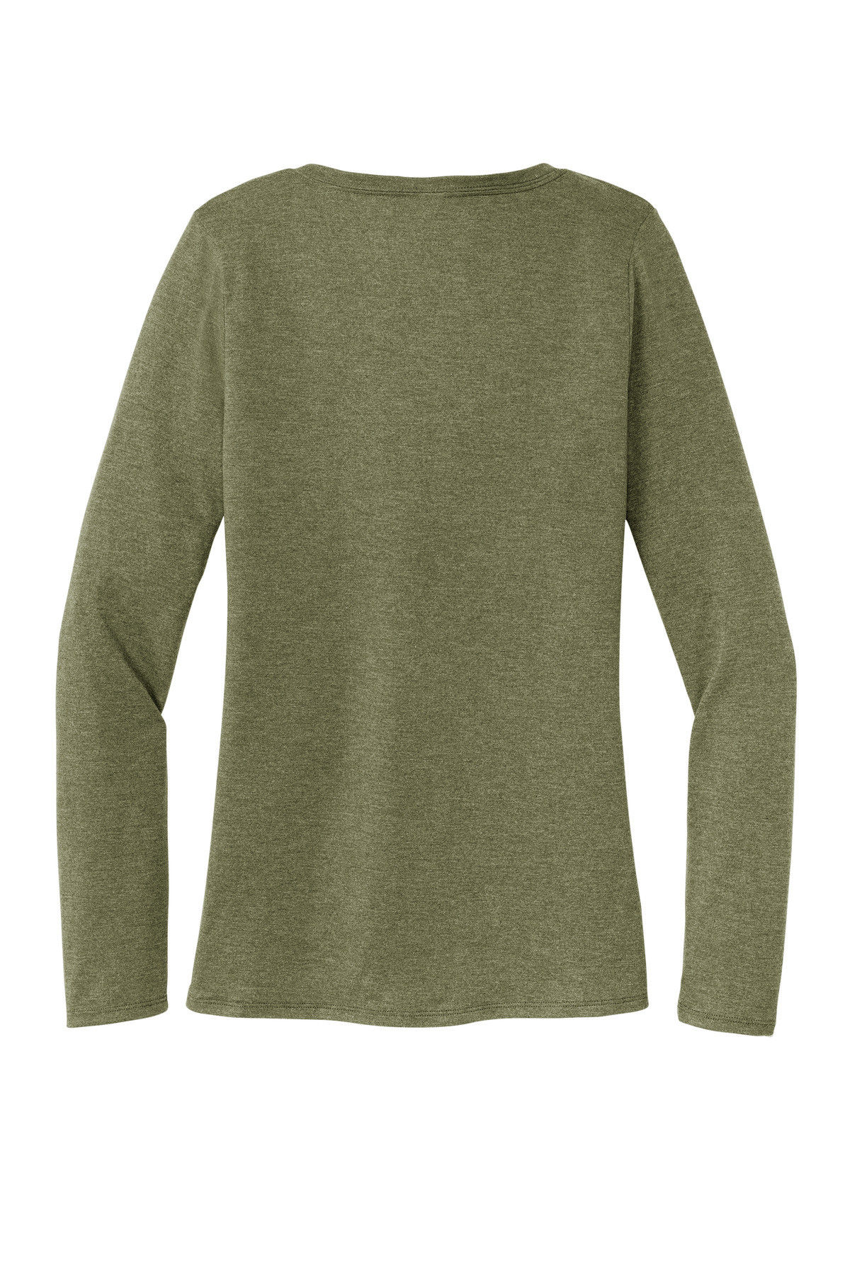 District Women's Perfect Tri Long Sleeve V-Neck Tee DT135 11