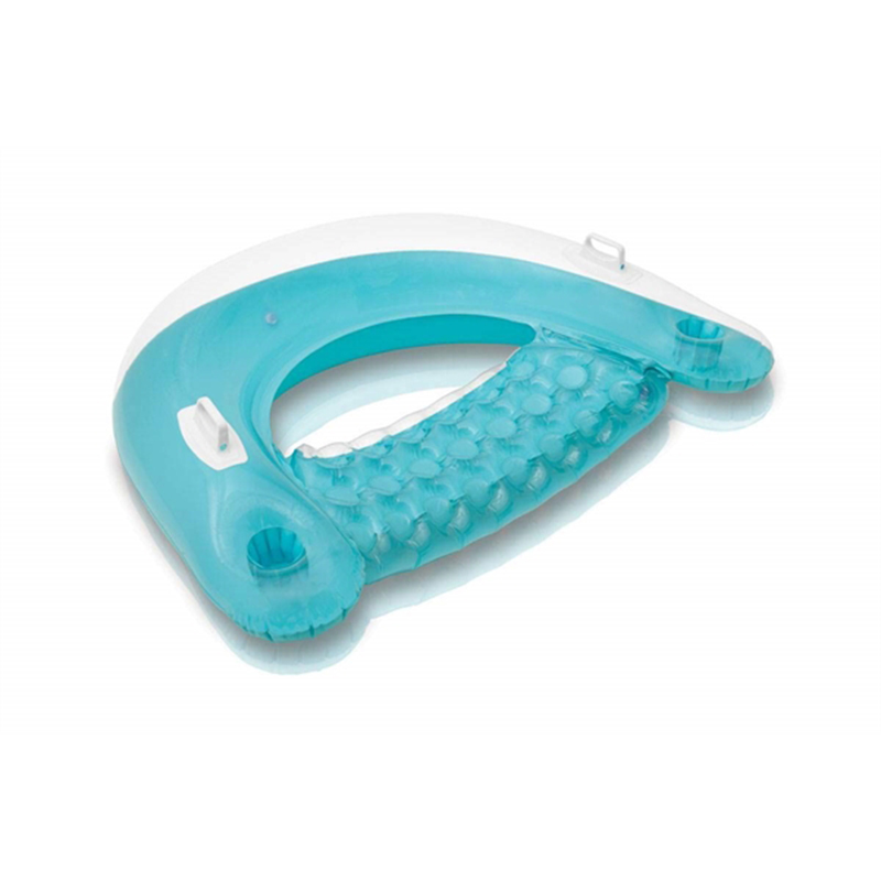 Floating Tube Loungers with Backrest and Cup Holders 6