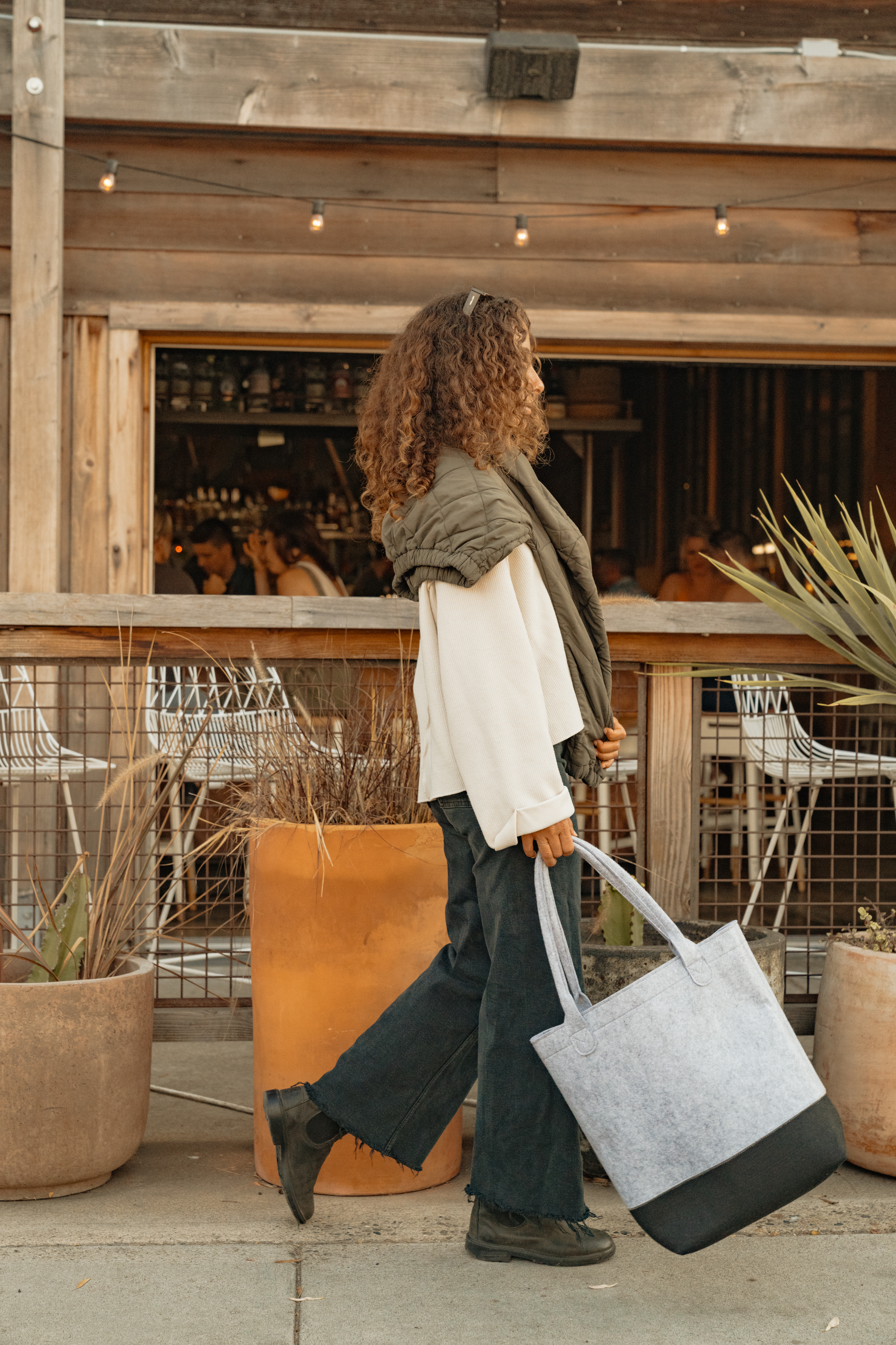 Out of the Woods® Felt Colorblock Tall Tote 4
