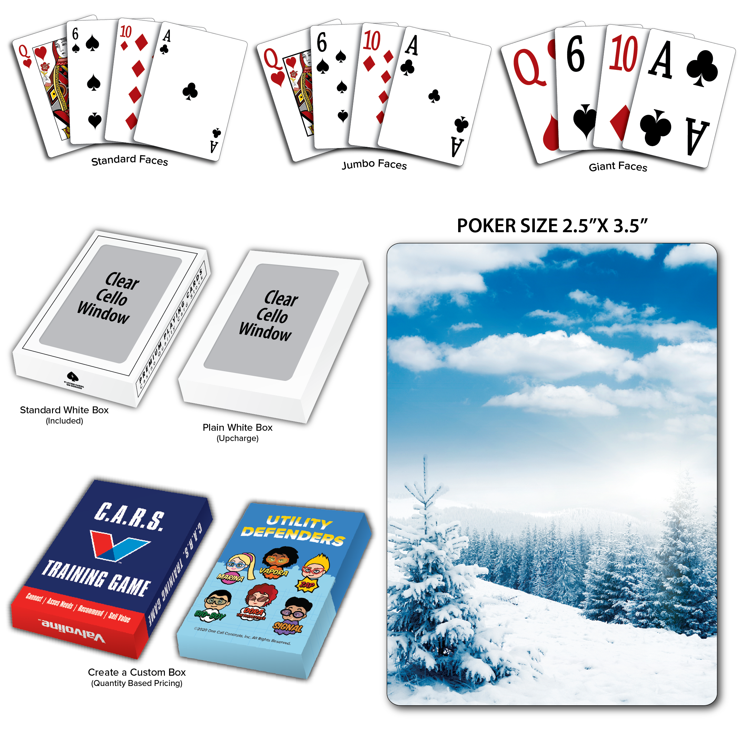 Winter Theme Poker Size Playing Cards 4