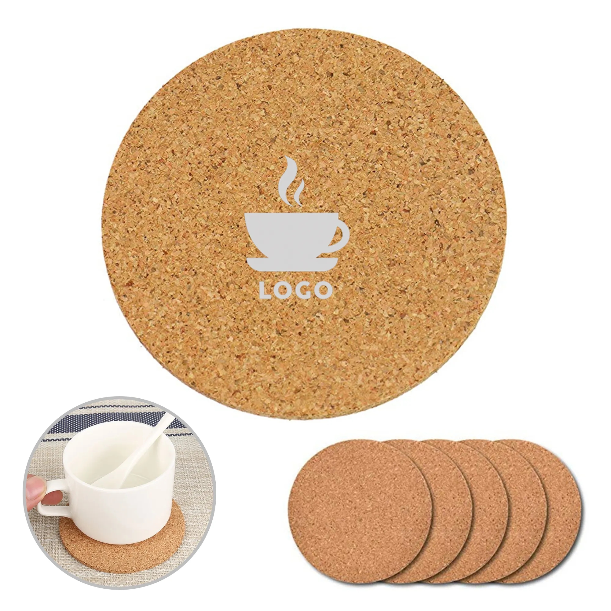 Cork Wood Coaster 3
