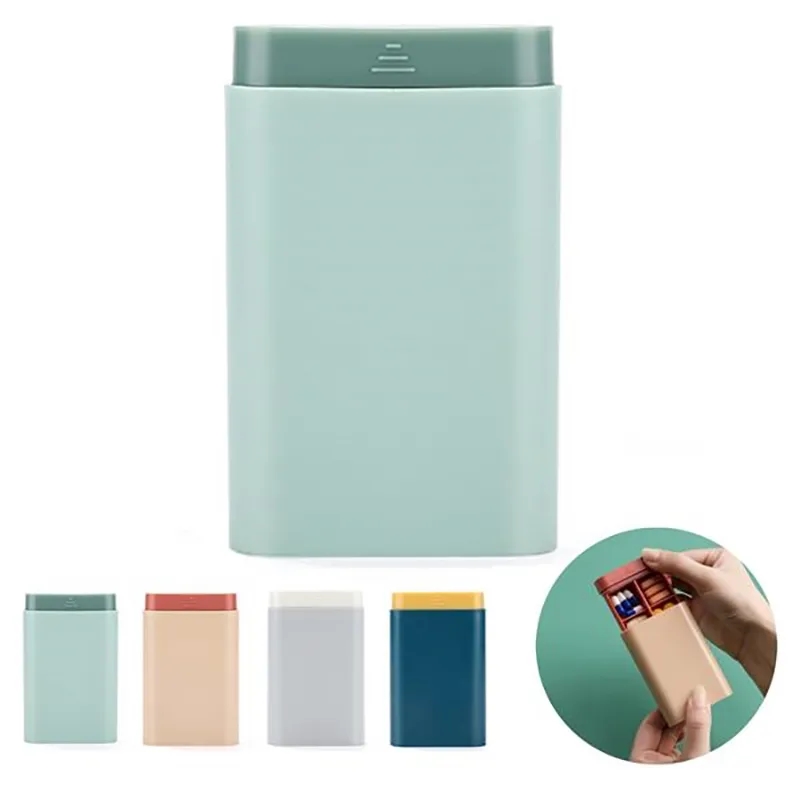 Weekly Pill Box Portable Pocket Wallet Drawer Pusher 1