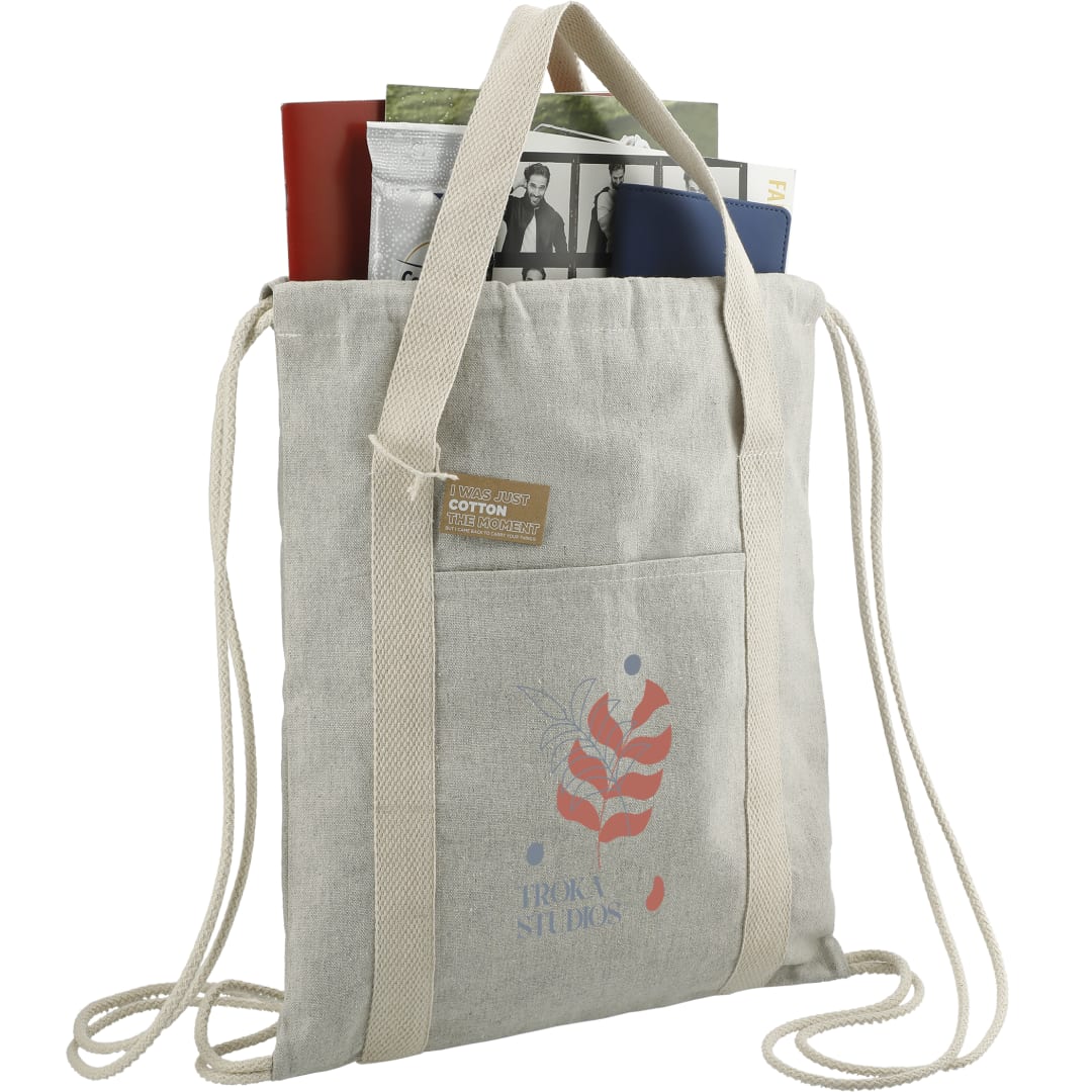 Repose 5oz. Recycled Cotton Drawstring Bag 6