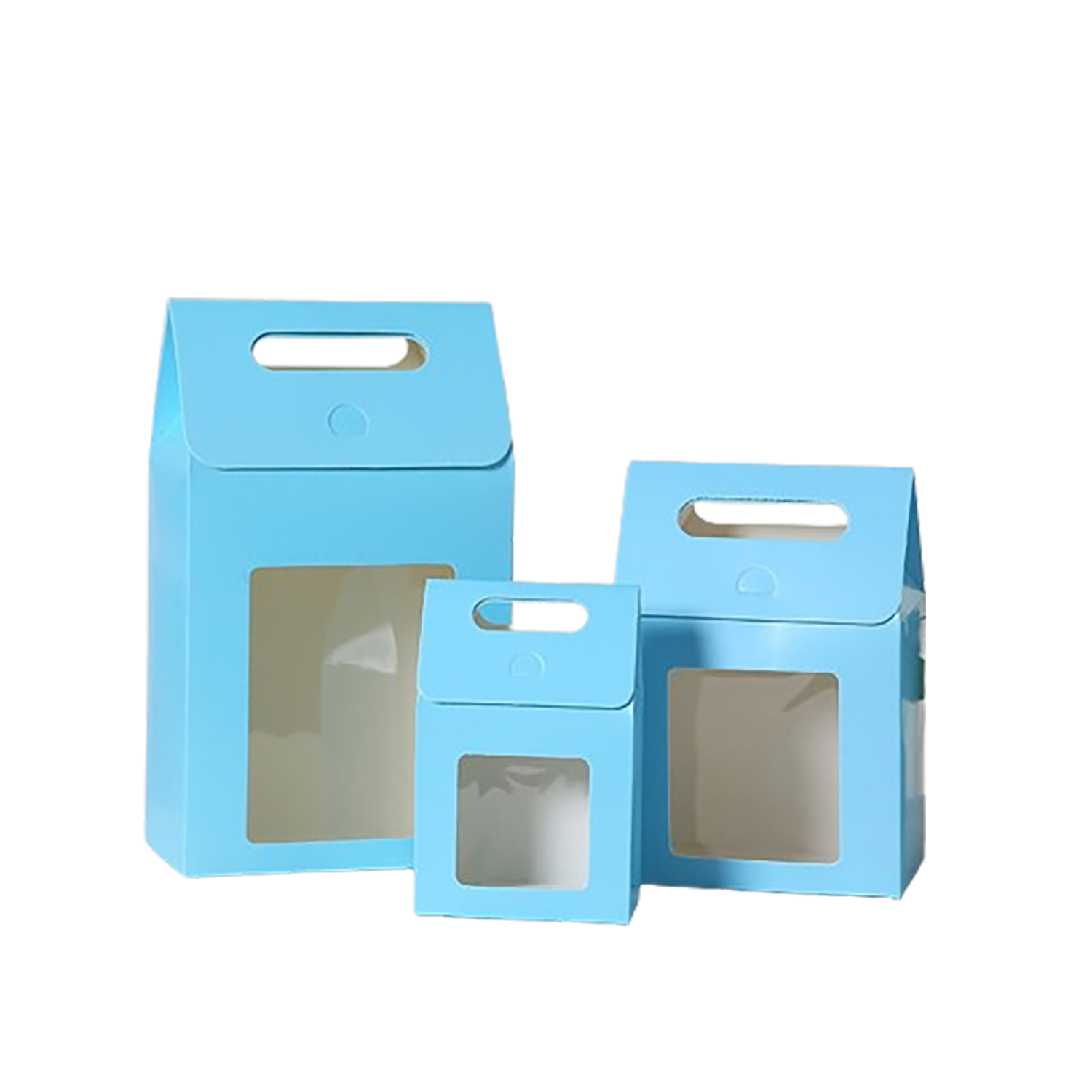 Customiz Handheld Paper Gift Box With Clear Window 6