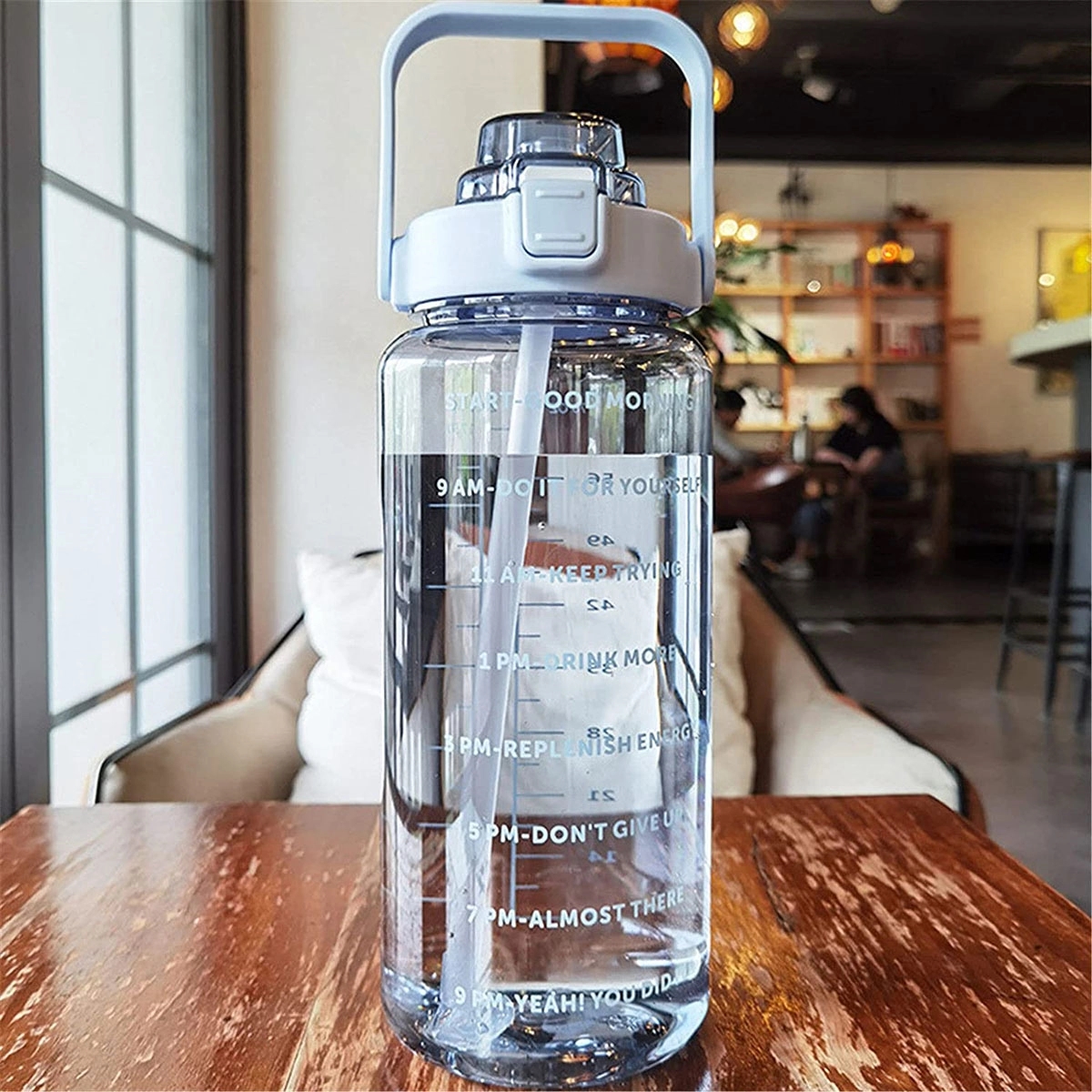 2L Sports Water Bottle With Time Marker 5