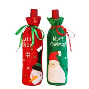 Christmas Wine Bottle Cover 2