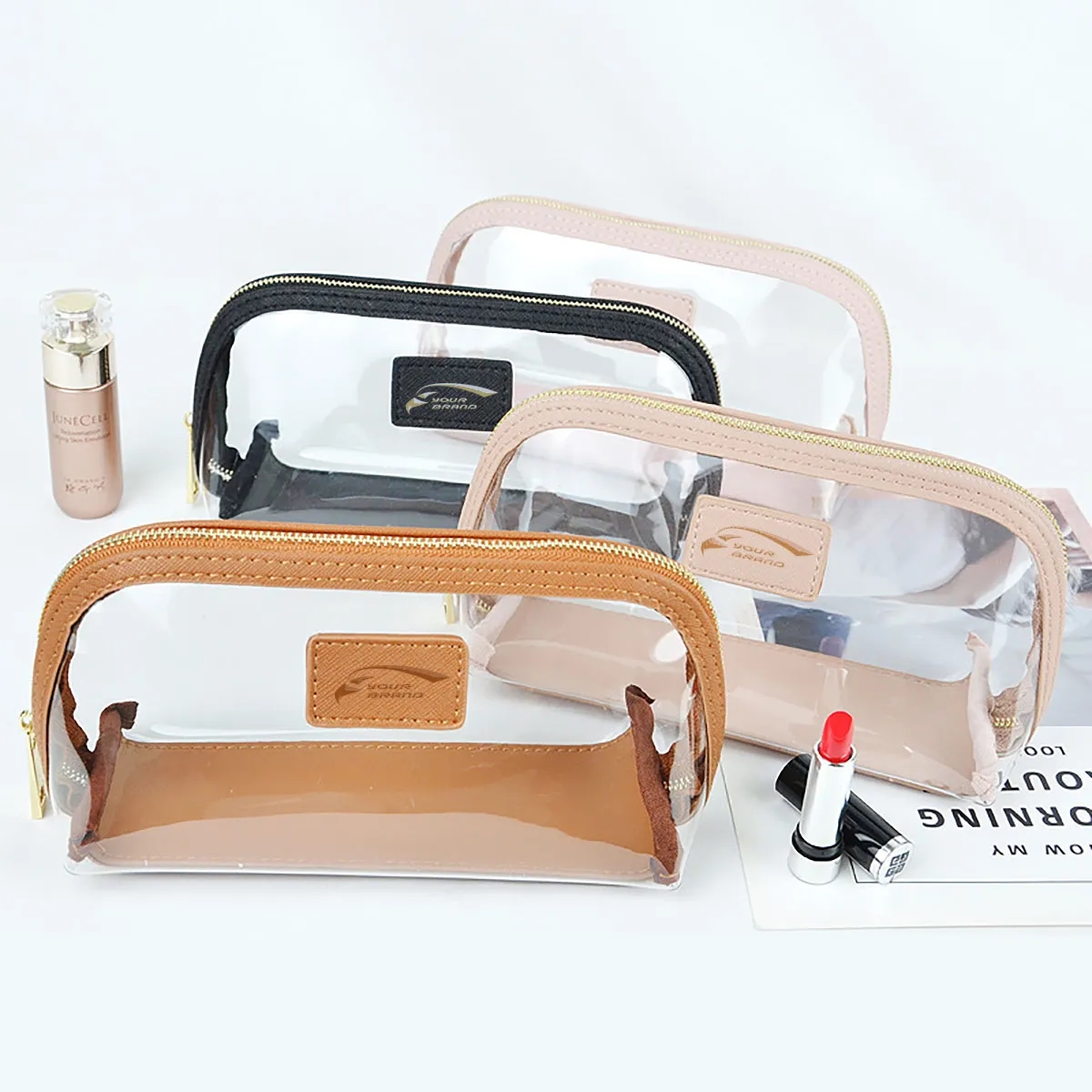 Premium Portable Clear Waterproof Cosmetic Toiletry Bag 1
